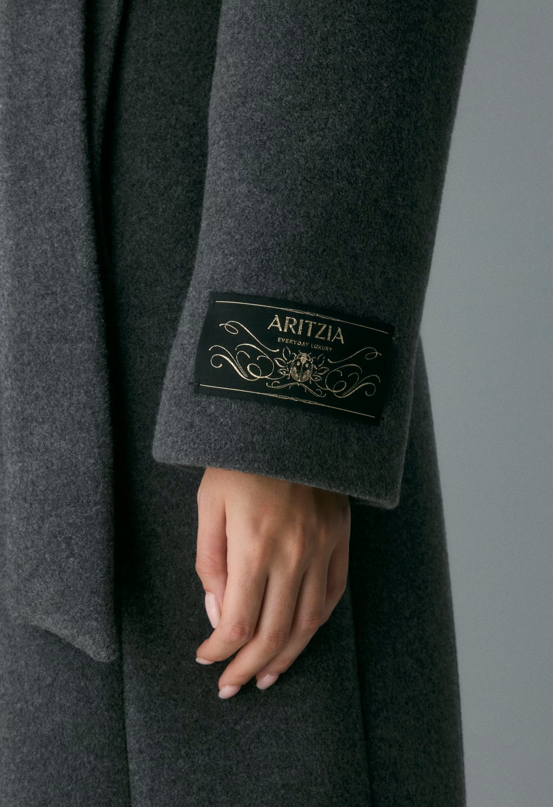 The Connor Long Coat - Soft Wool Cashmere - HEATHER CHARCOAL