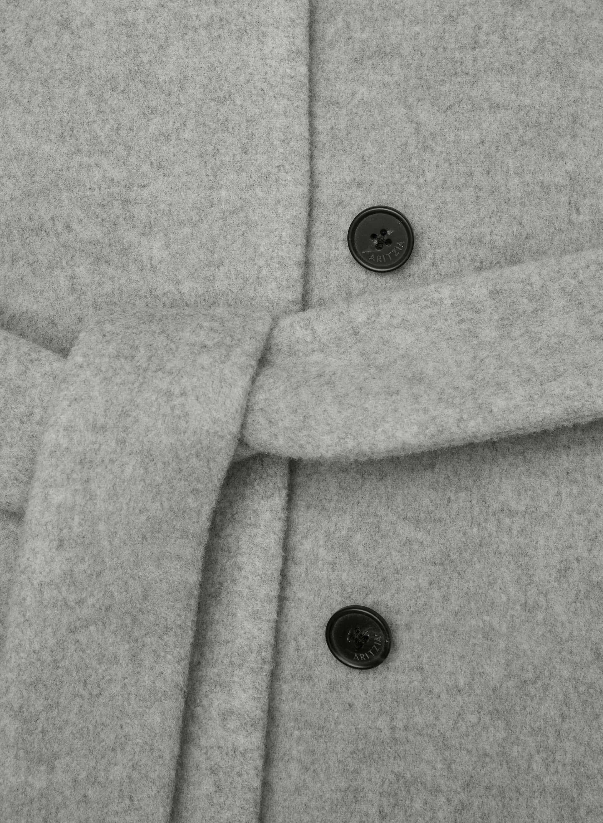 The Connor Long Coat - Soft Wool Cashmere - HEATHER LIGHT GREY