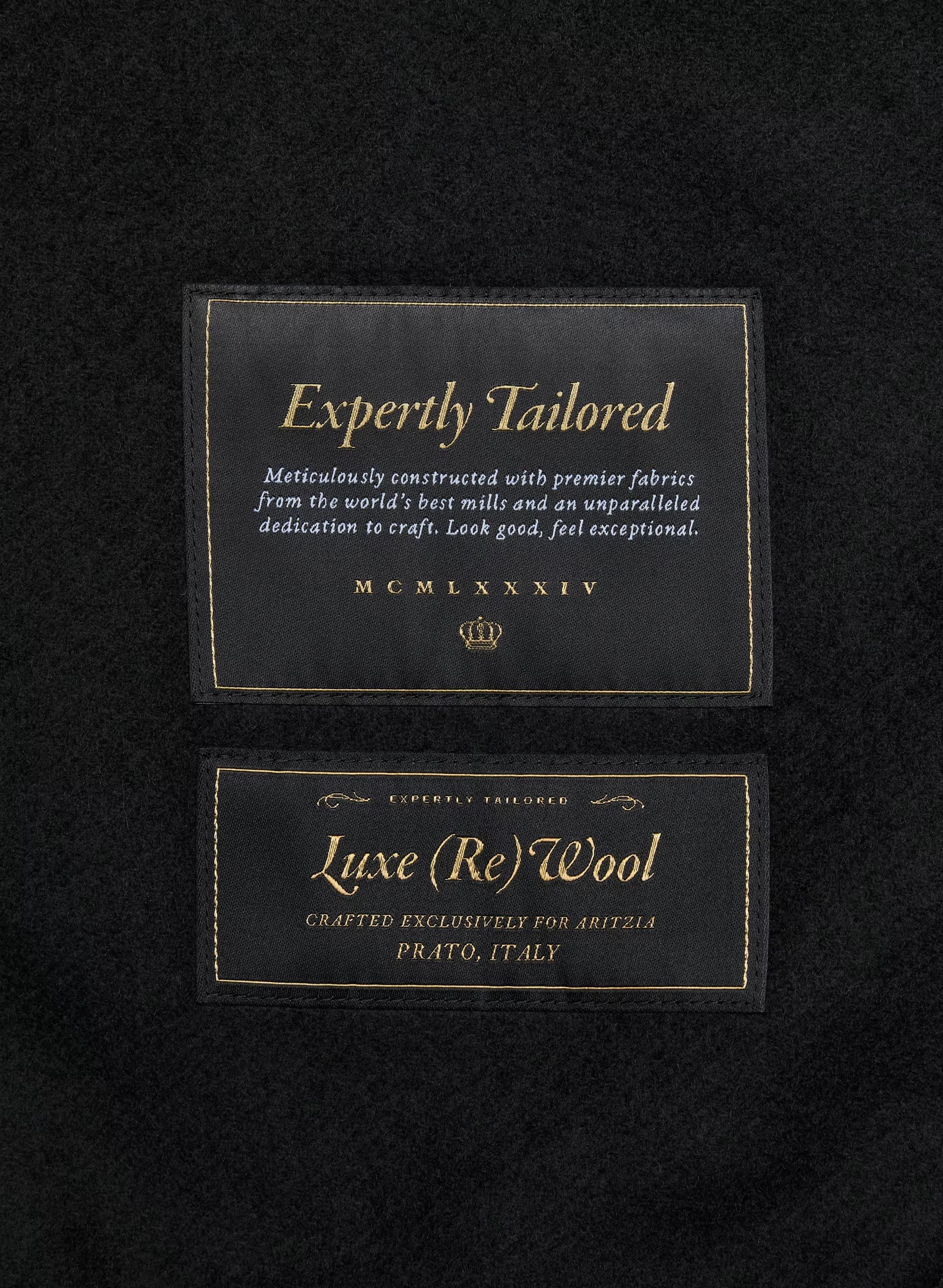 The Embrace Double-Faced Coat - Luxe (Re)Wool - BLACK