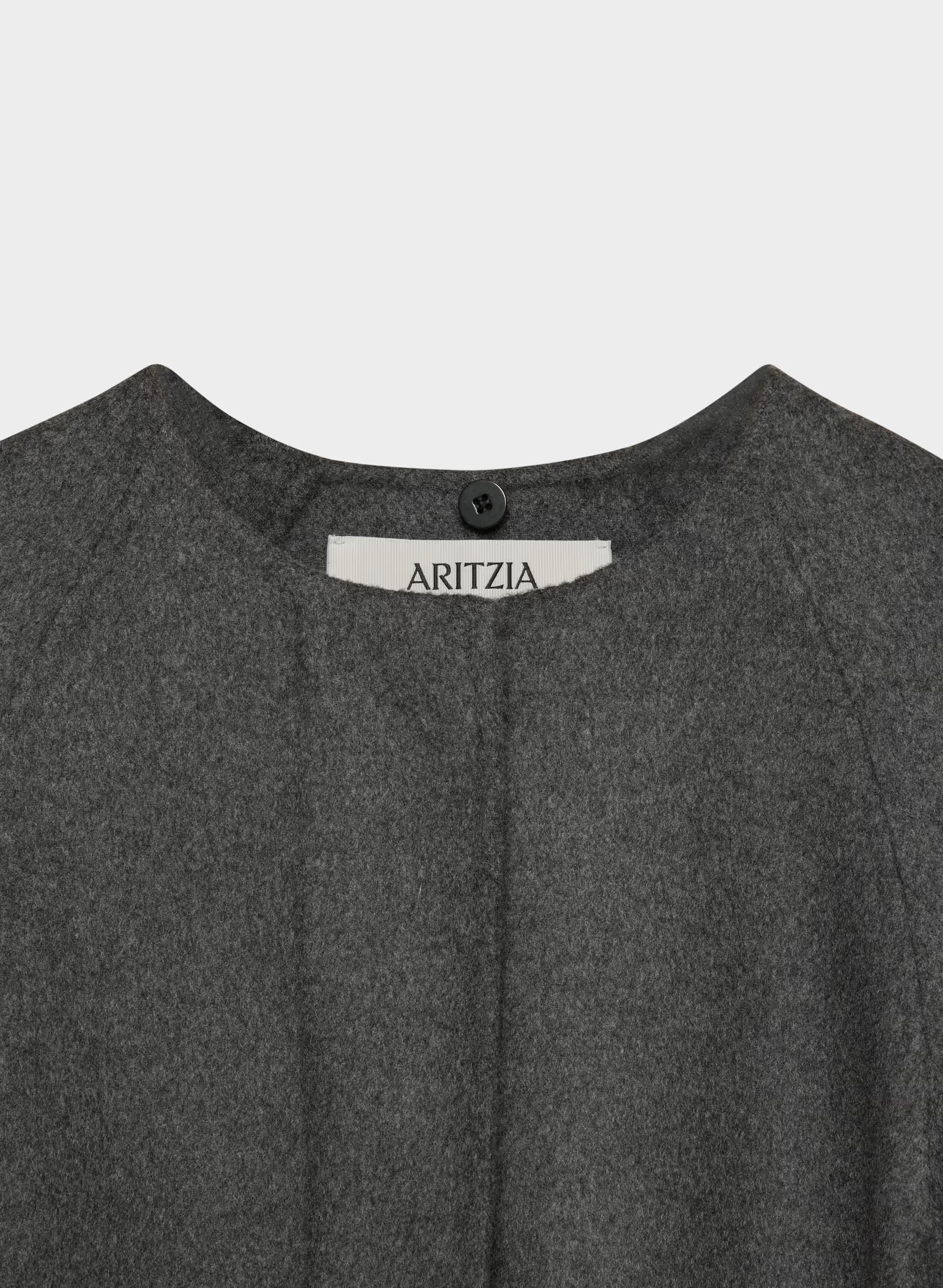 The Embrace Double-Faced Coat - Luxe (Re)Wool - HEATHER CHARCOAL