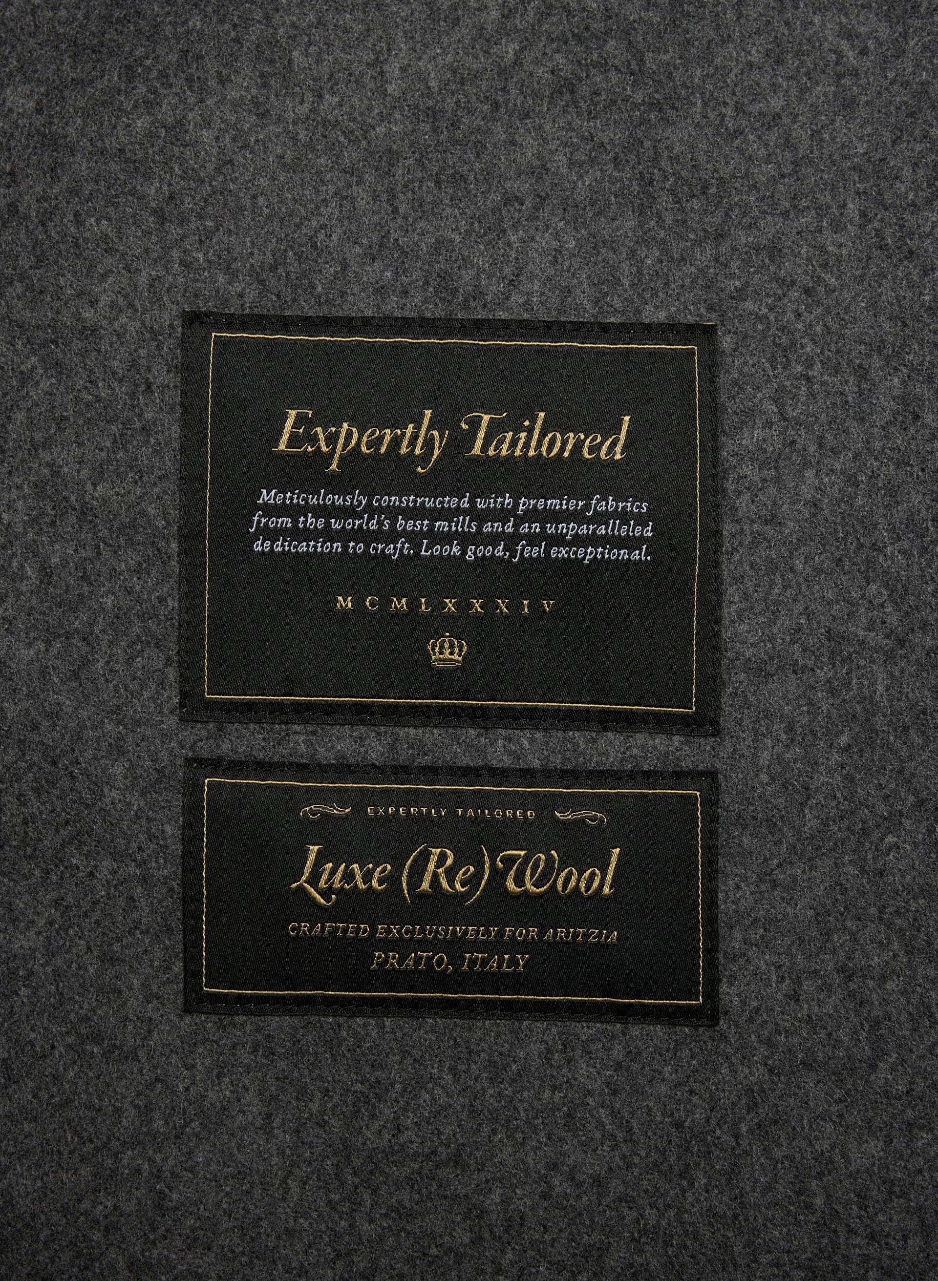 The Embrace Double-Faced Coat - Luxe (Re)Wool - HEATHER CHARCOAL