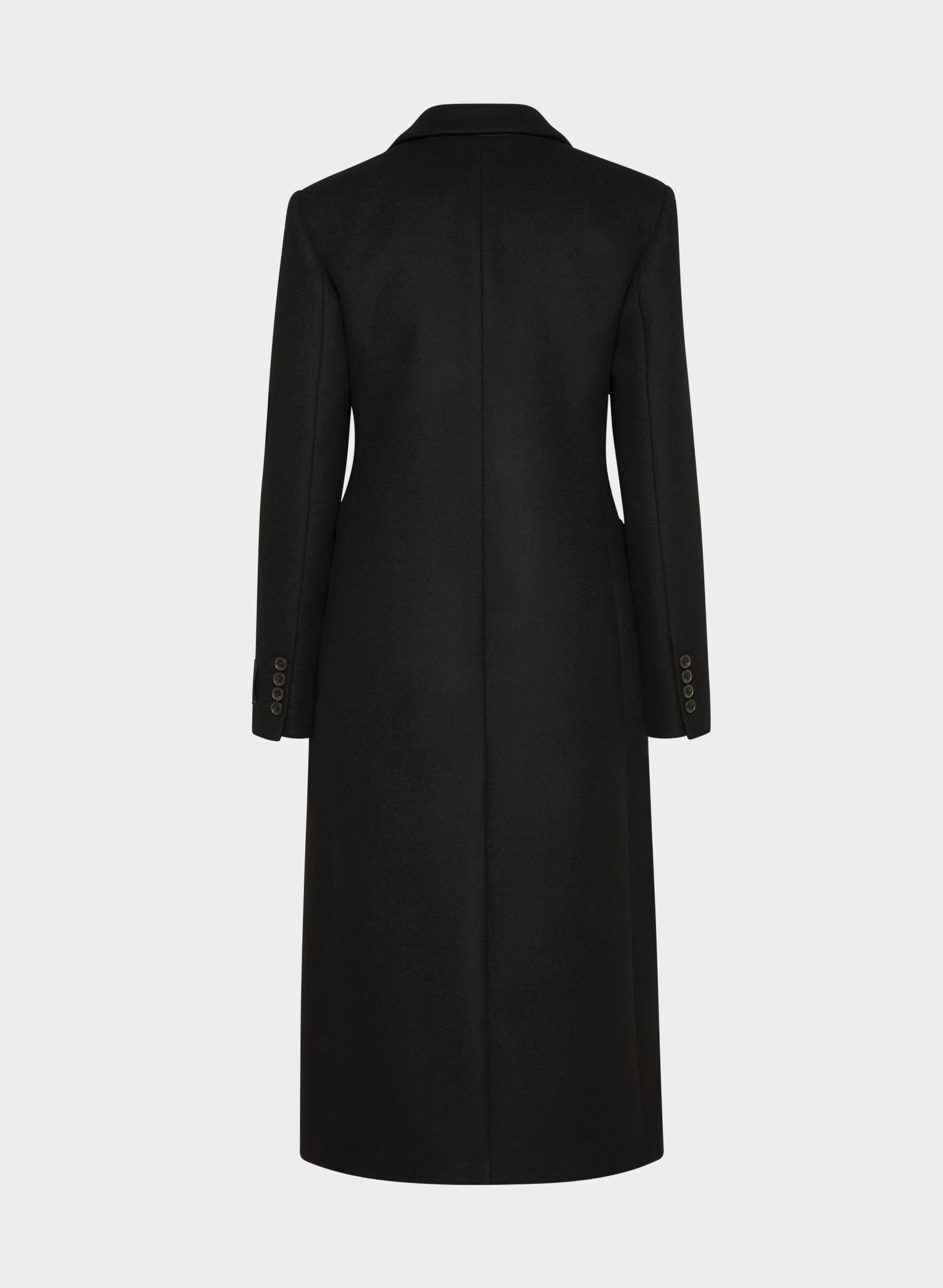 The Evening Coat - Luxe Wool Cashmere - BLACK