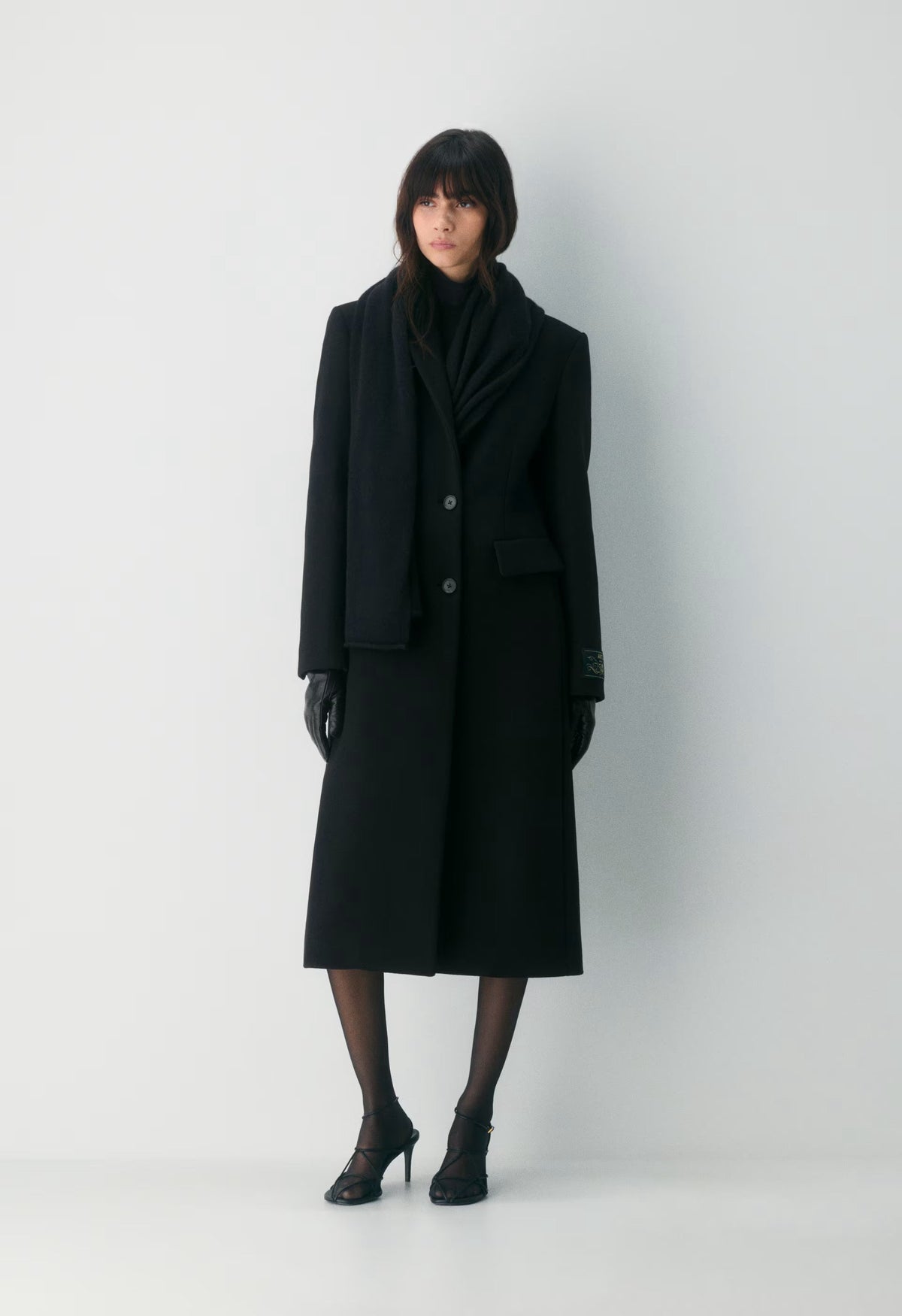 The Evening Coat - Luxe Wool Cashmere - BLACK
