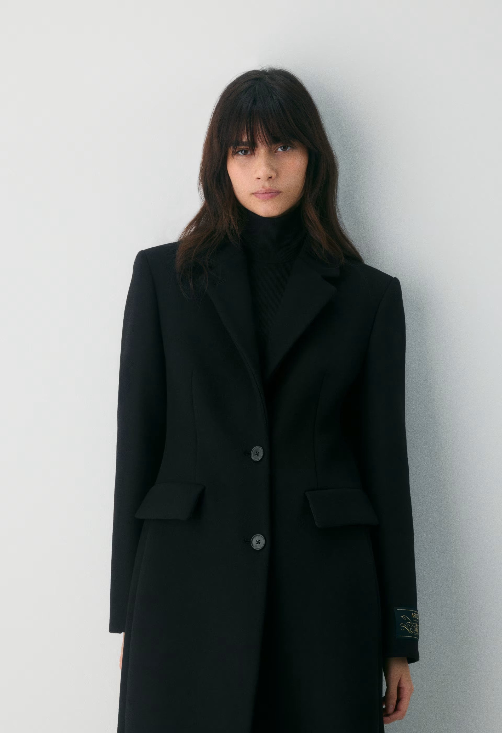 The Evening Coat - Luxe Wool Cashmere - BLACK