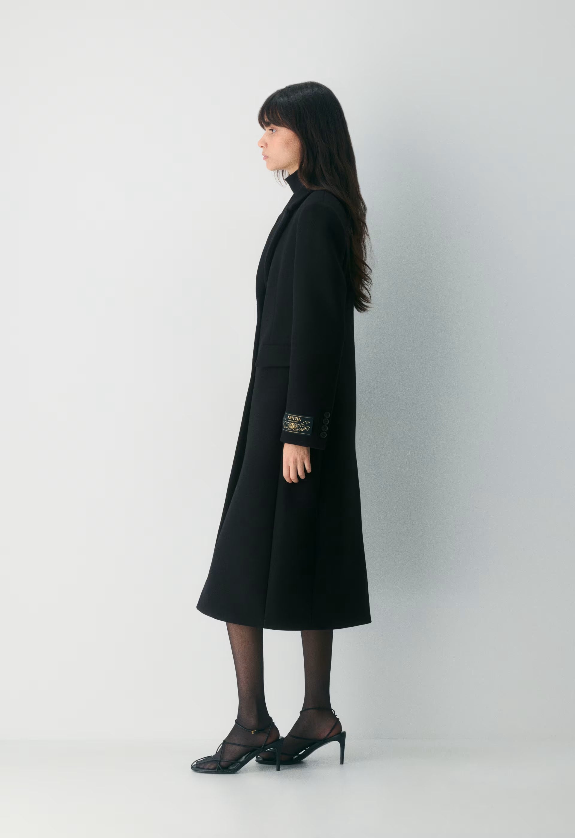 The Evening Coat - Luxe Wool Cashmere - BLACK