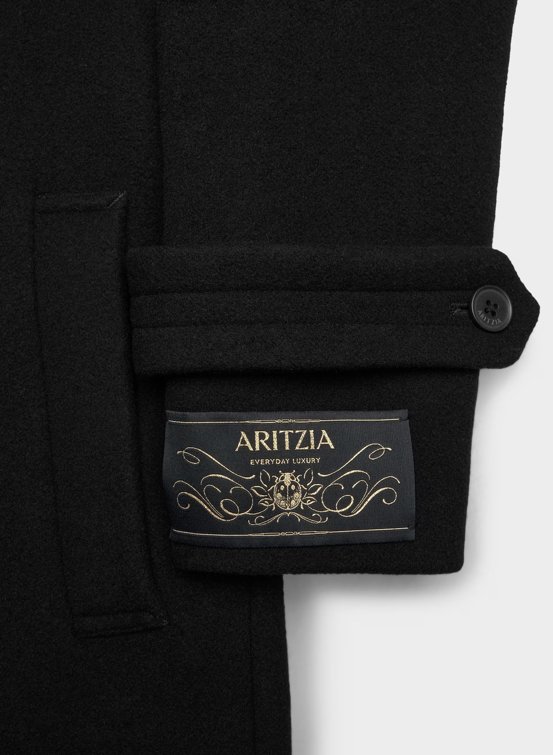 The Maxine Coat - Soft Wool Cashmere - BLACK