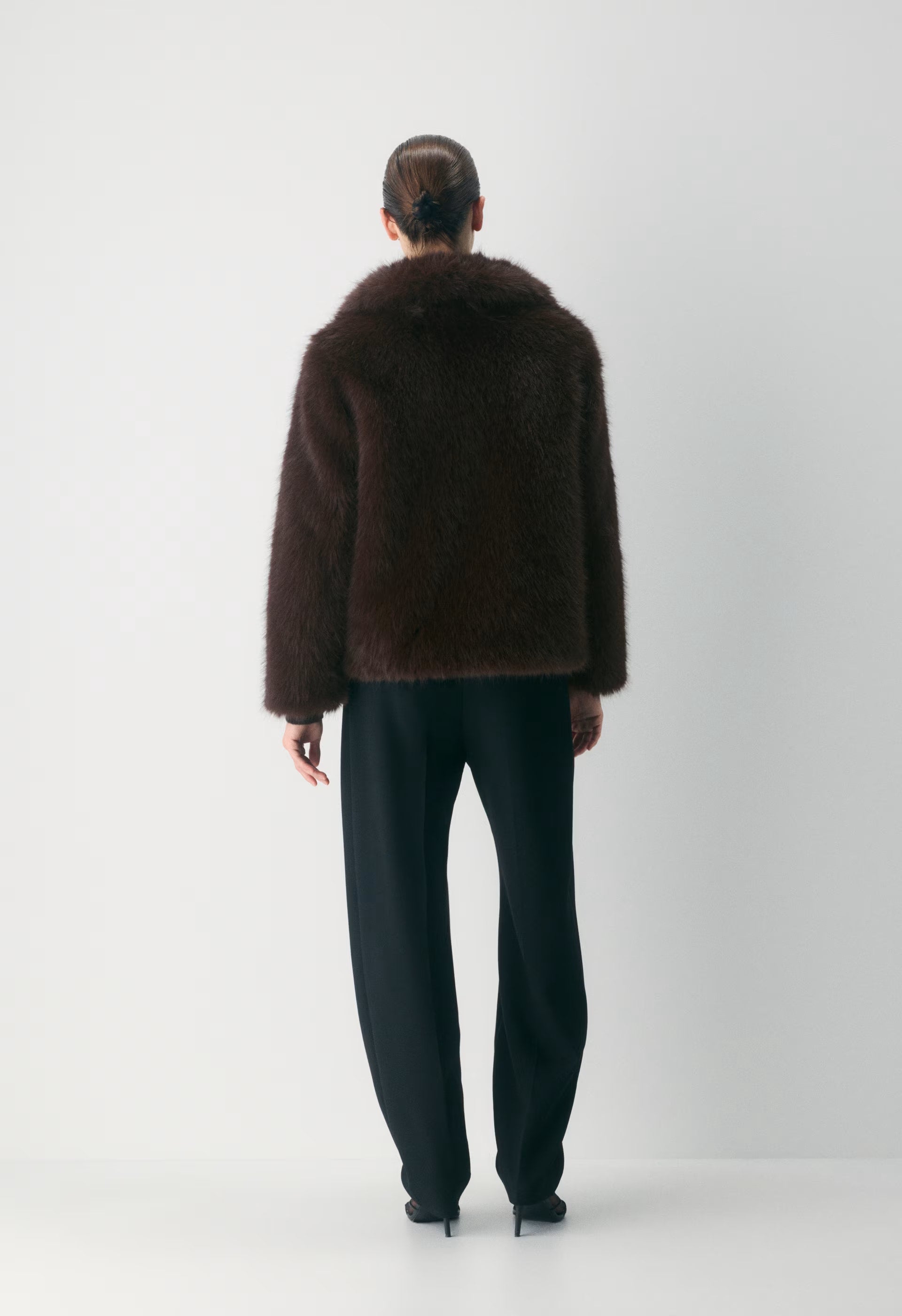 St. Moritz Coat - Arctic Faux Fur - RICH MOCHA BROWN