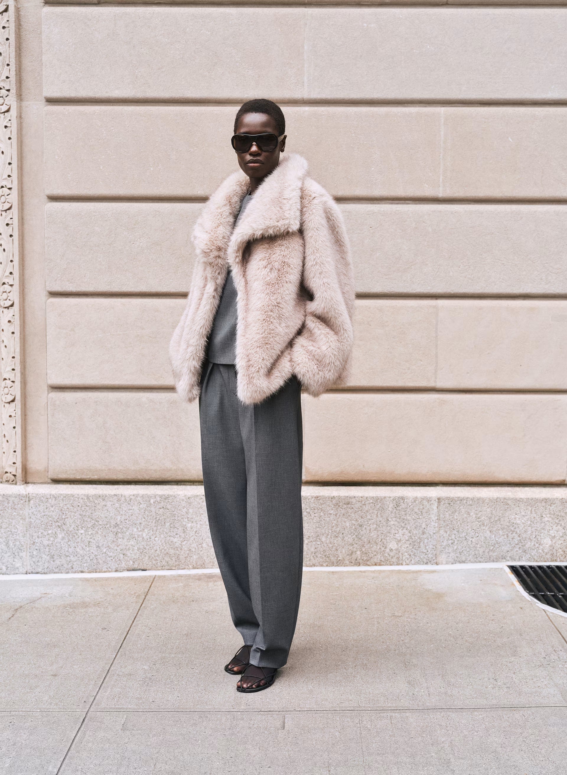 St. Moritz Coat - Arctic Faux Fur - NATURAL BEIGE