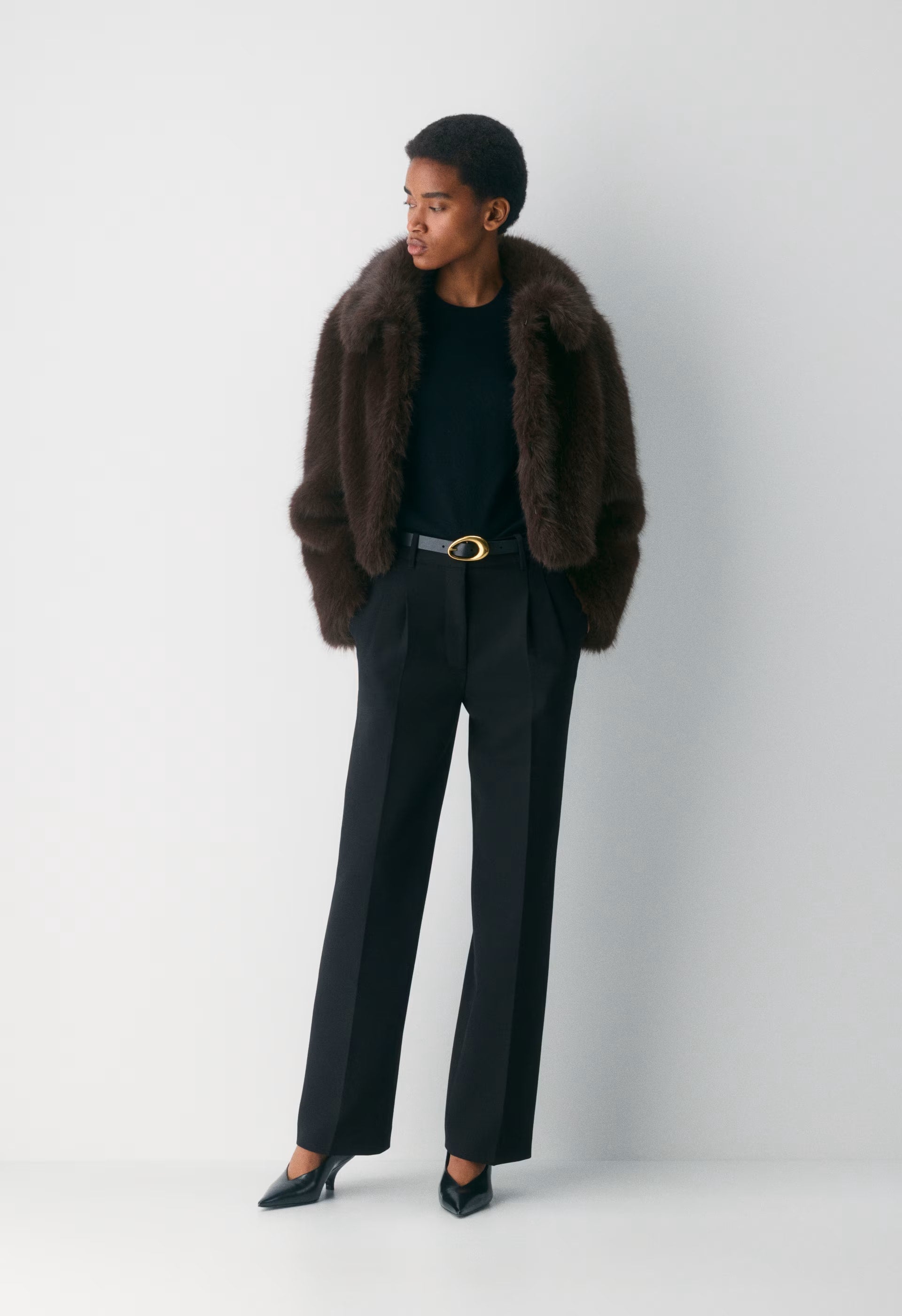 Chamonix Coat - Arctic Faux Fur - RICH MOCHA BROWN