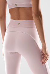 LIFE Tiebreak Hi-Rise 26 Legging - DUSTY PINK/WHITE