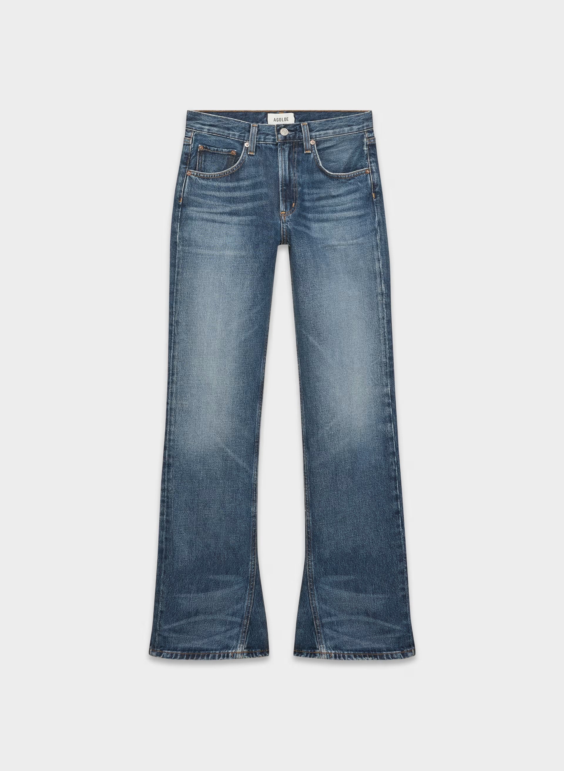 AGOLDE Mid Rise Kick Boot Jean - STENCIL
