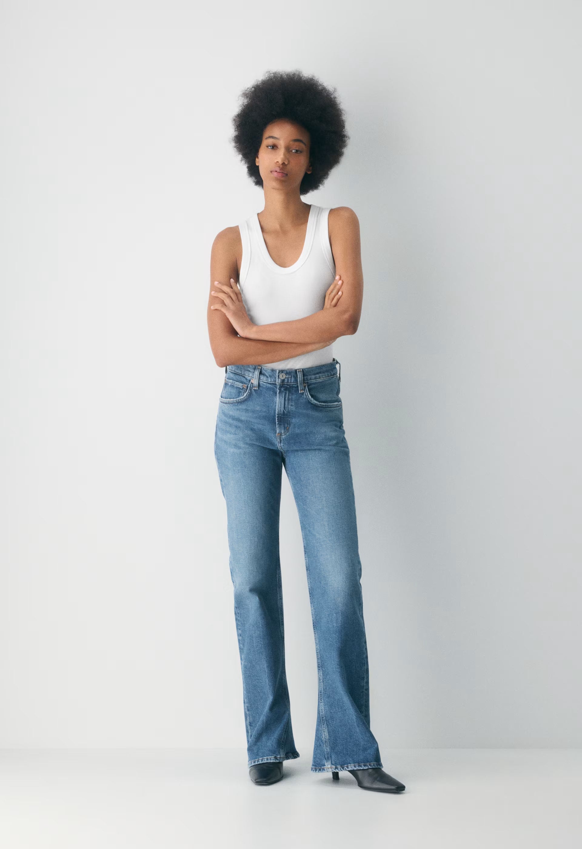 AGOLDE Mid Rise Kick Boot Jean - CURVE
