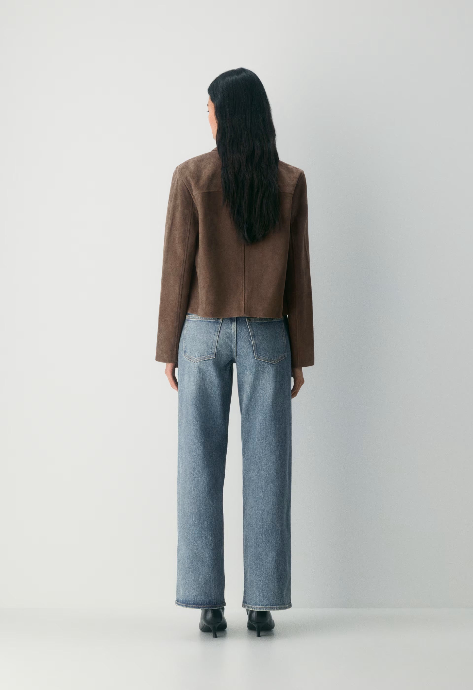 Denim Forum Pam Super Lo-Rise Wide Jean - VINTAGE MEDIUM BLUE