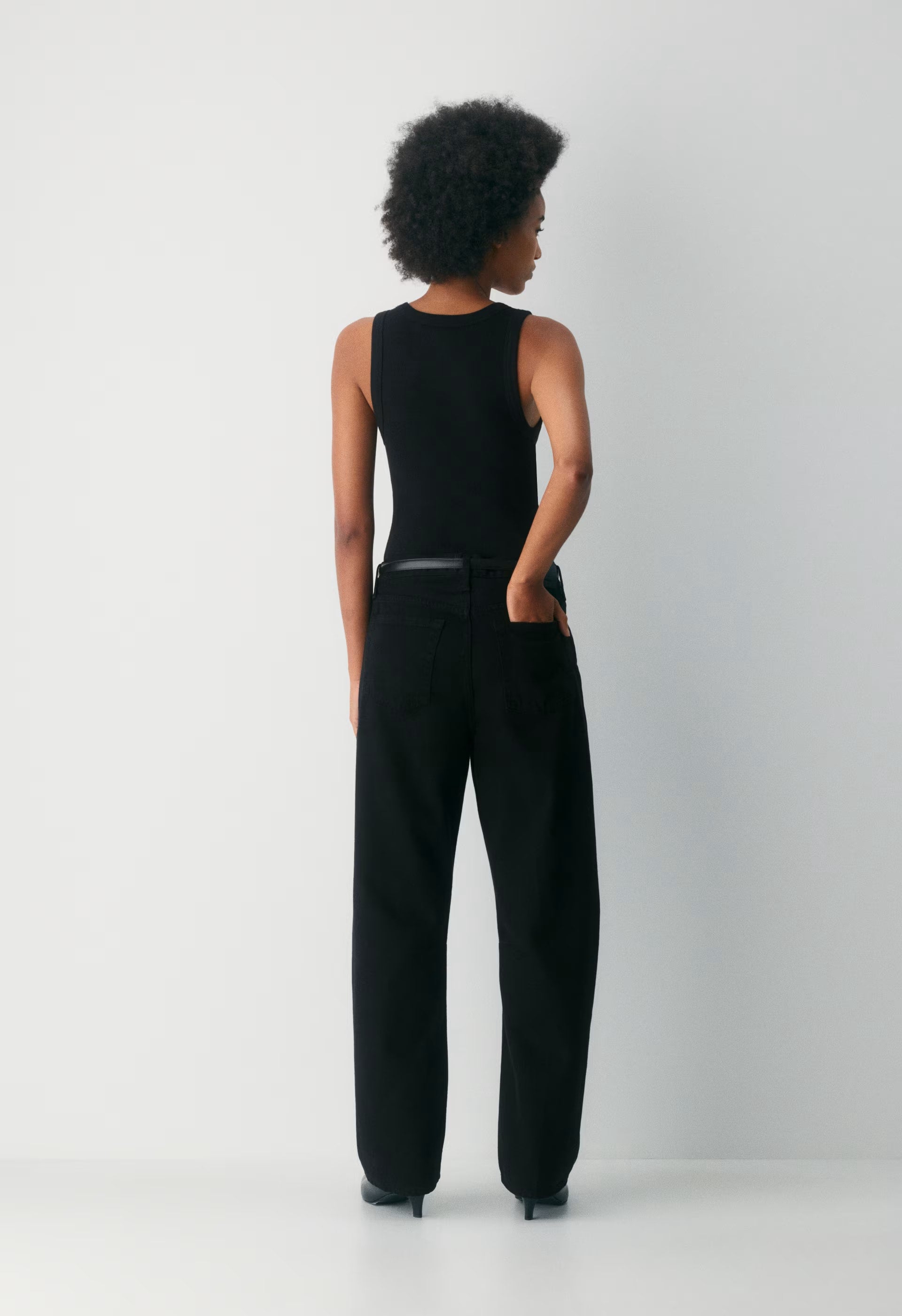 Citizens of Humanity Miro Long Relaxed Jean - SOLID BLACK