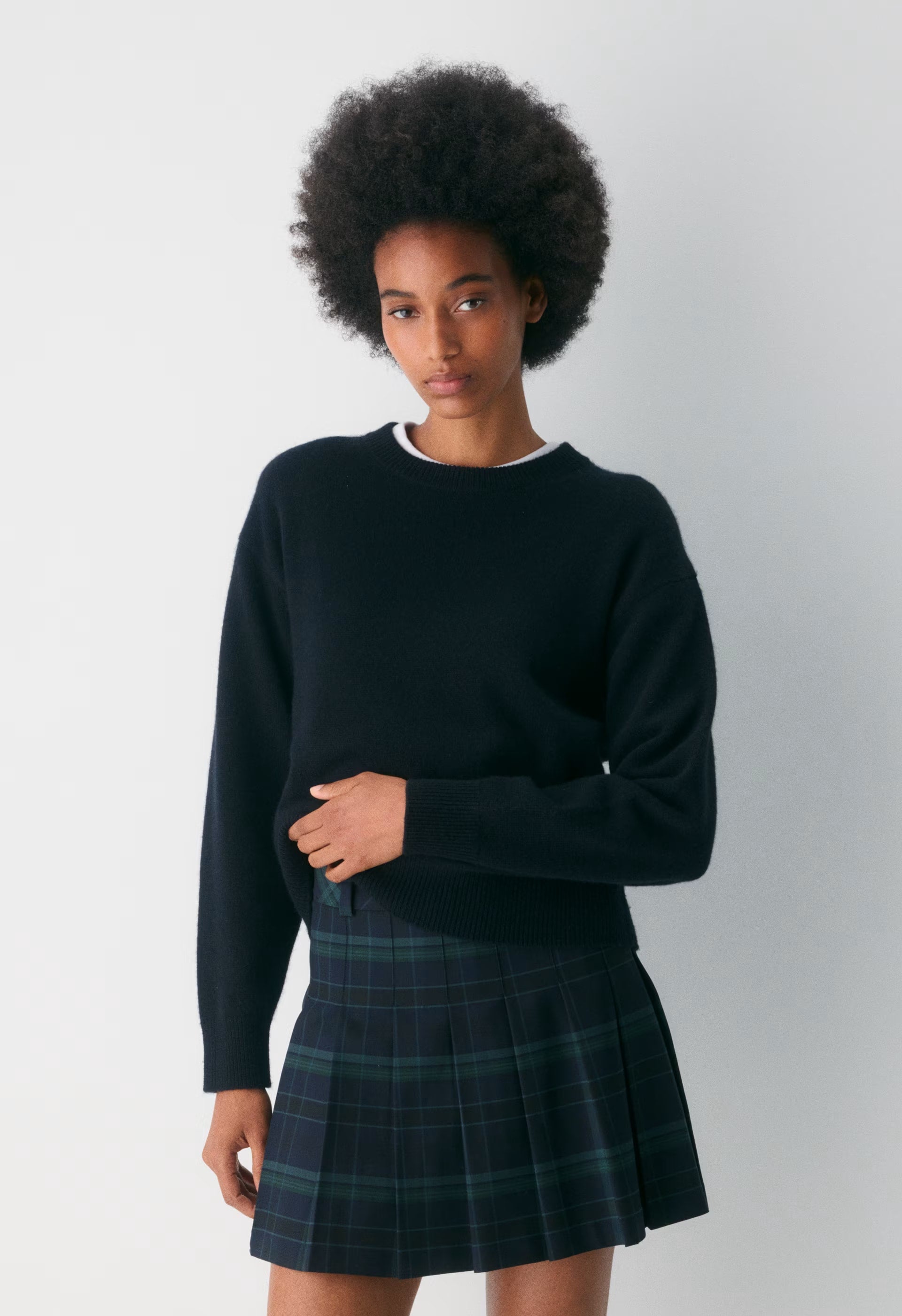 Olive Micro Skirt - DELILAH CHK ADML/BLK