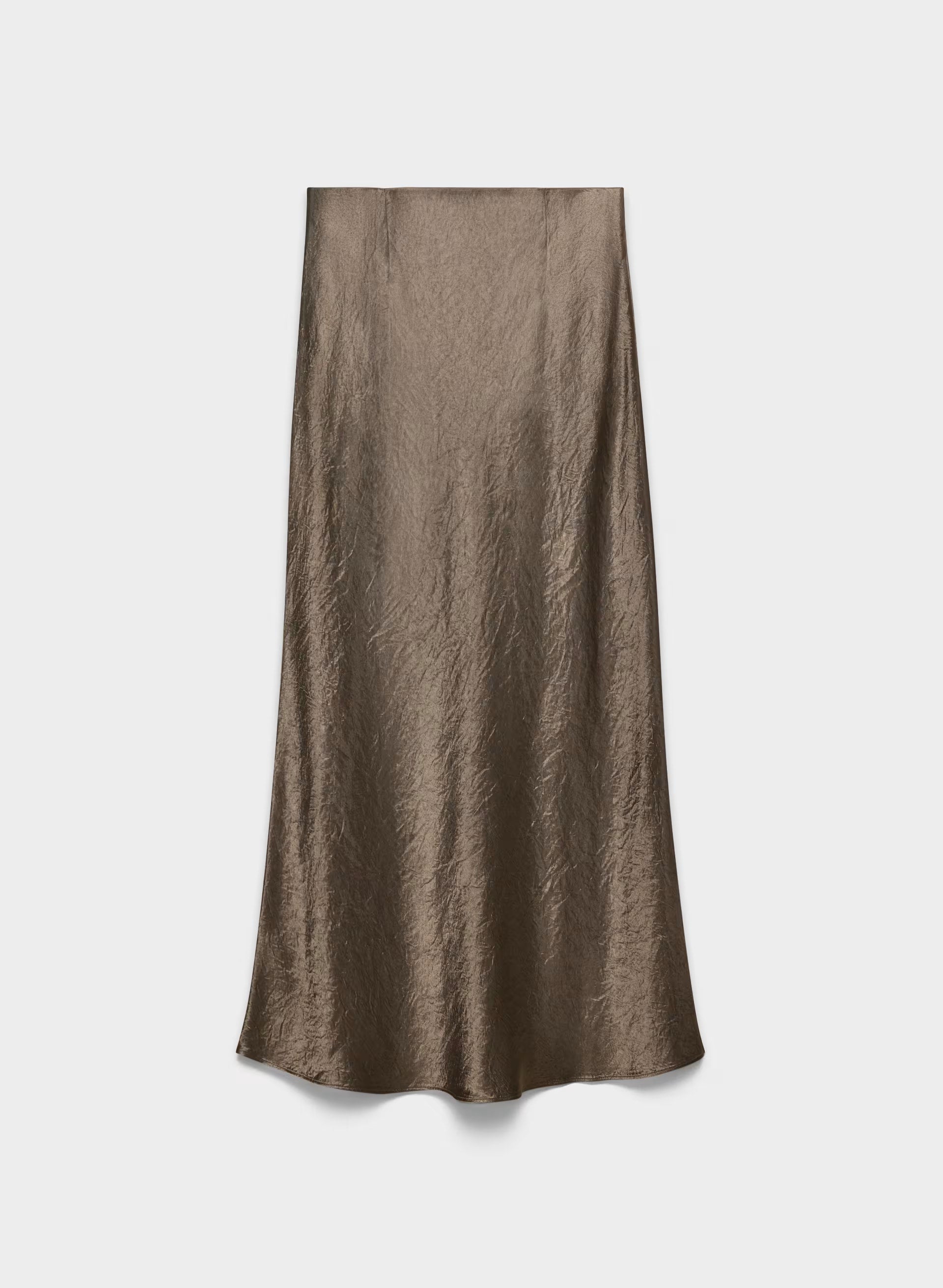 Slip Satin Maxi Skirt - GABBRO TAUPE