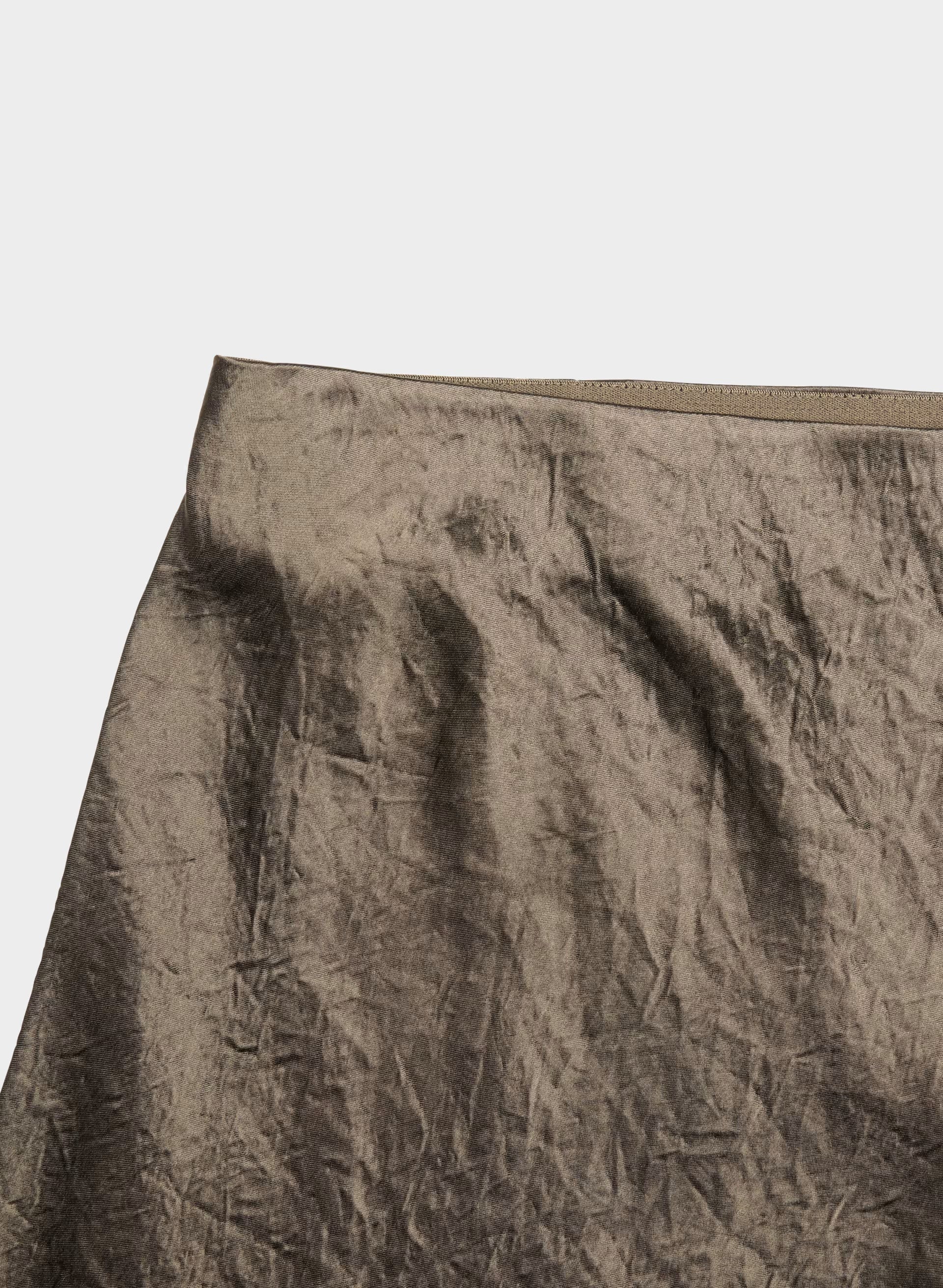 Slip Satin Maxi Skirt - GABBRO TAUPE