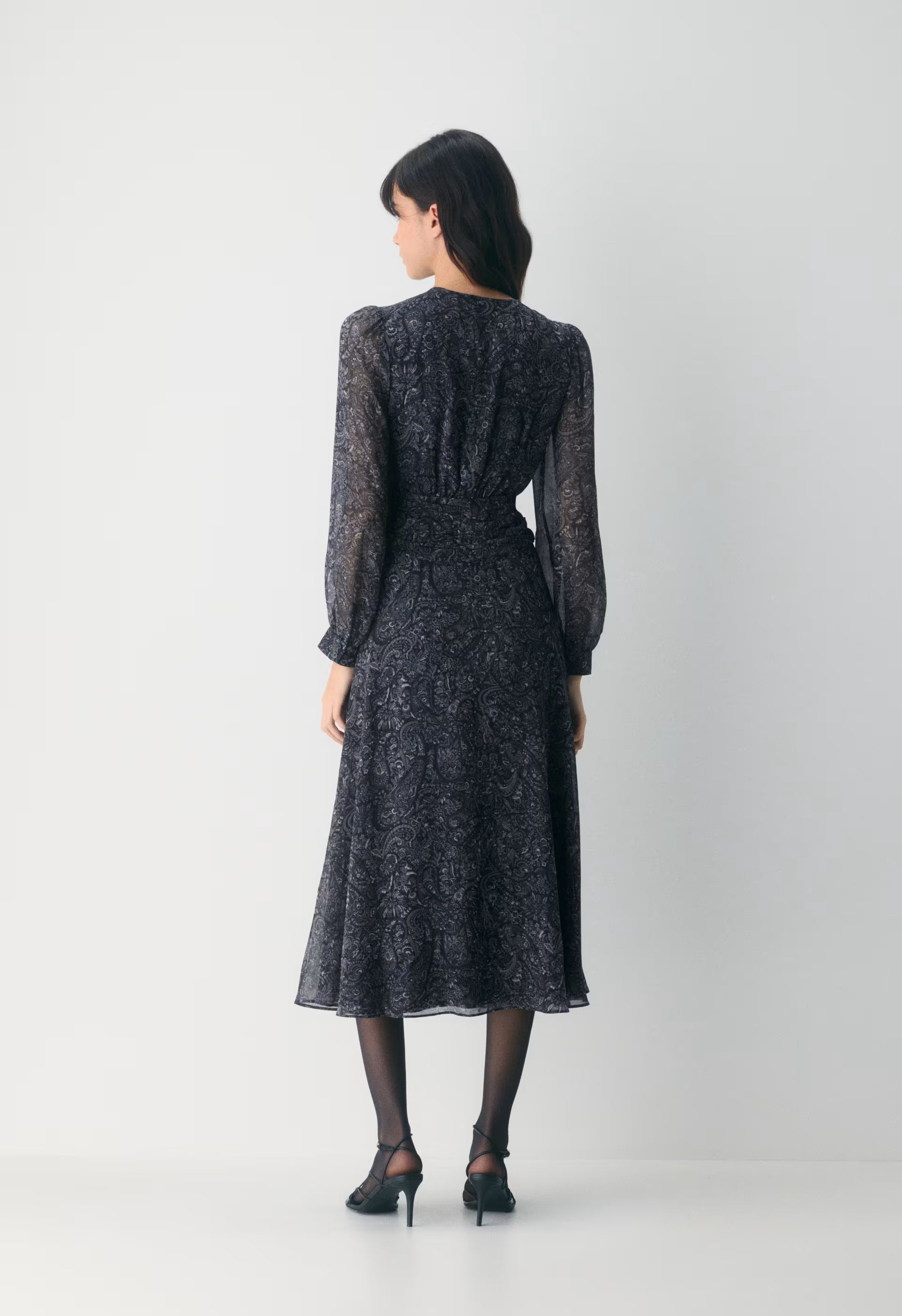 Cursive Dress - DARK NIGHT NAVY/TONAL