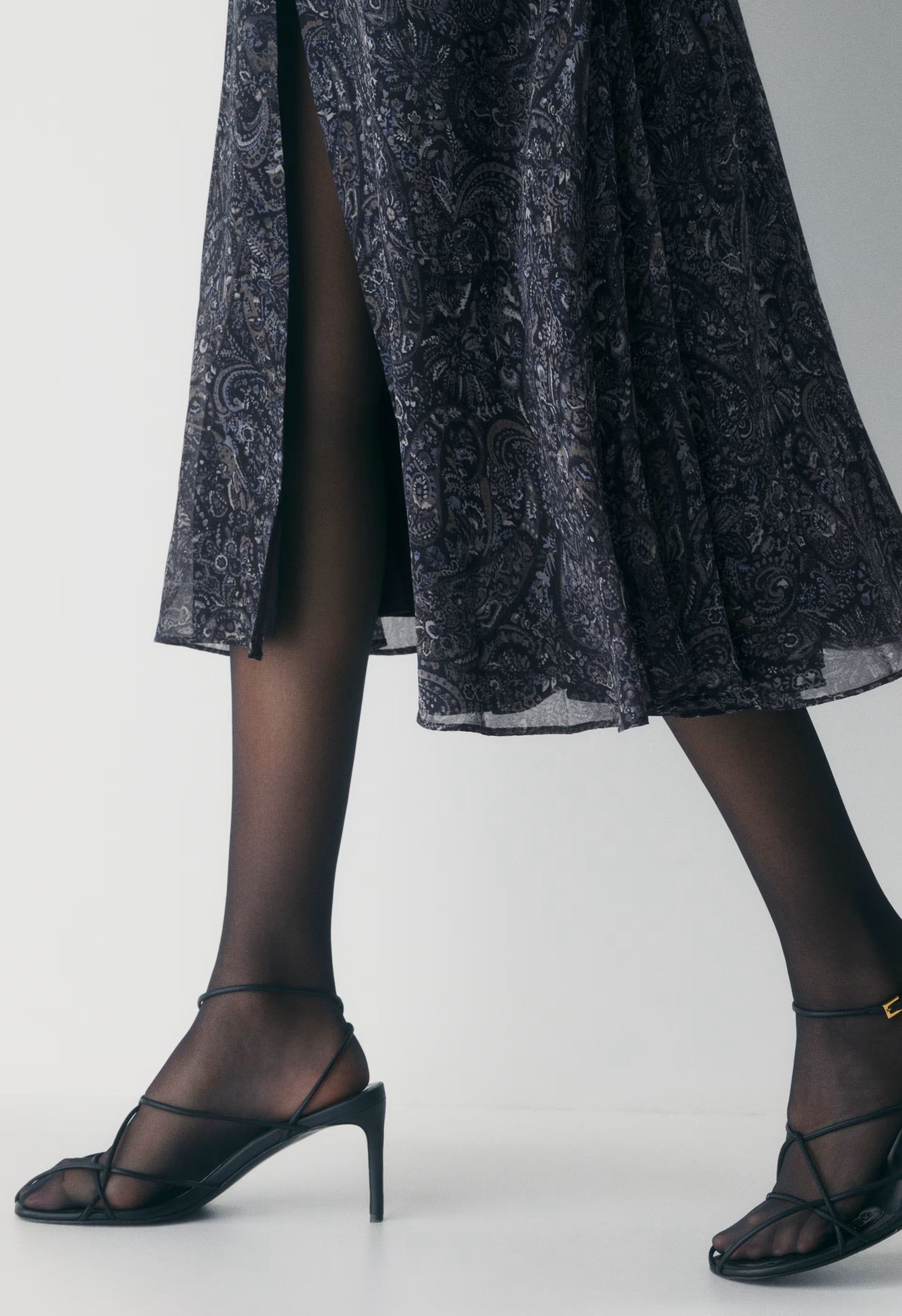 Cursive Dress - DARK NIGHT NAVY/TONAL