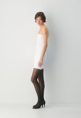 FigureKnit™ Eyecatcher Mini Dress - BRIGHT WHITE