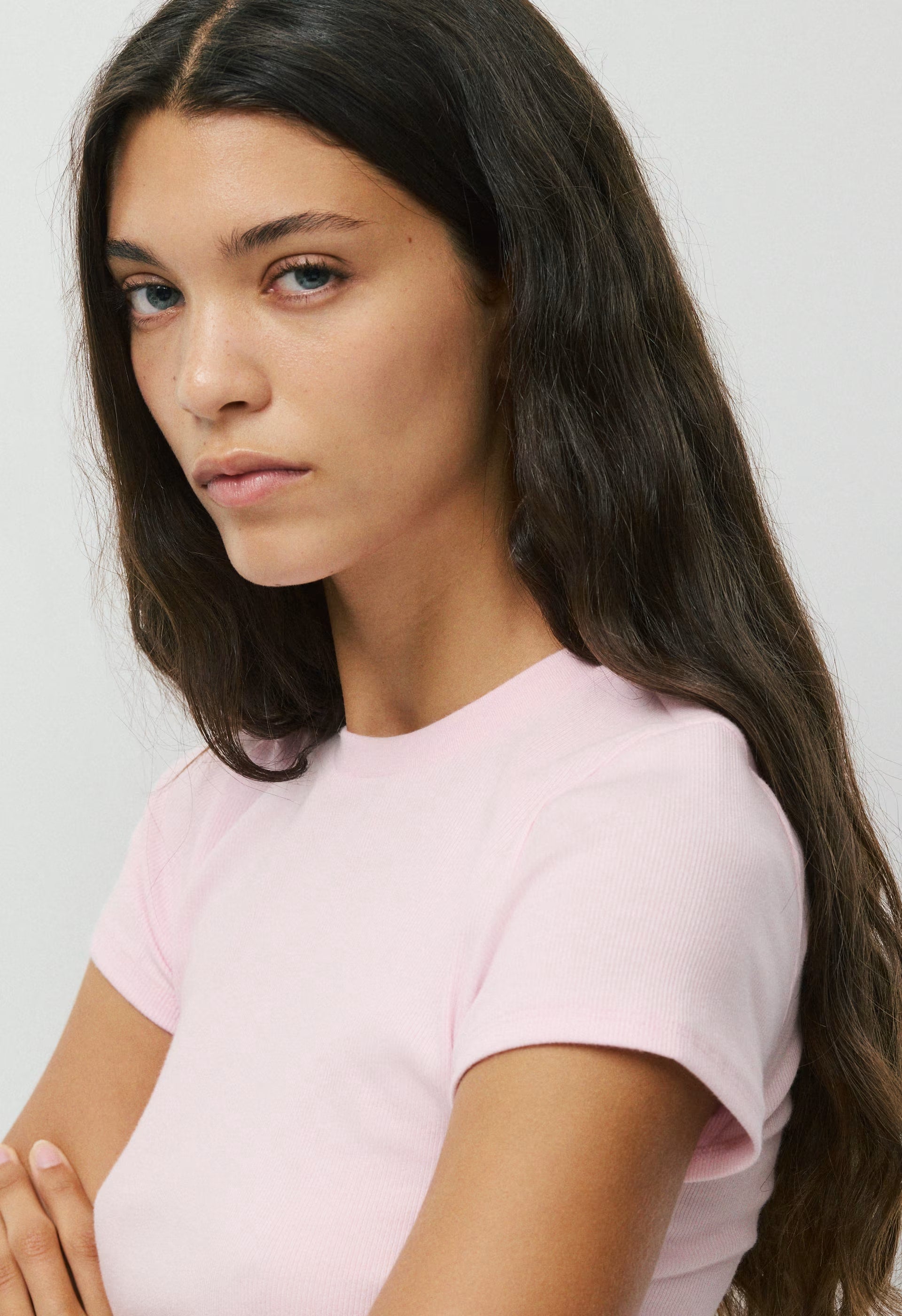 HomeStretch™ Rib Tune T-Shirt - MAGNOLIA/GALA PLUM