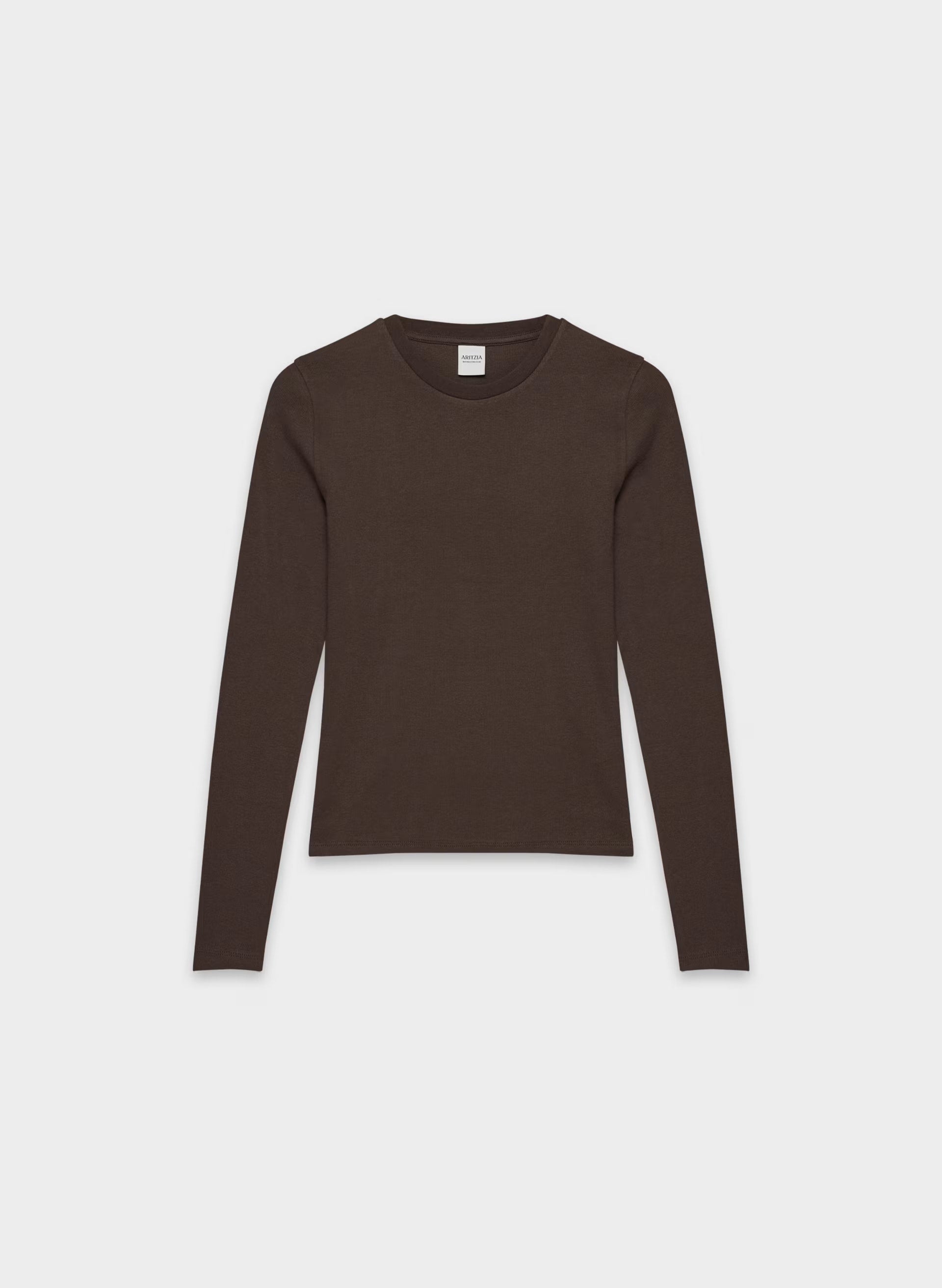 HomeStretch™ Rib Solo Longsleeve - RICH MOCHA BROWN