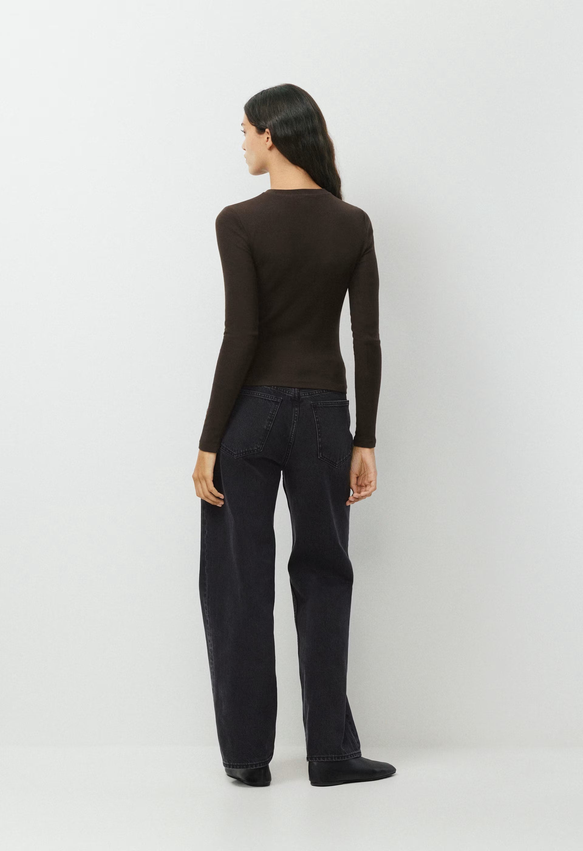 HomeStretch™ Rib Solo Longsleeve - CACAO NIB BROWN