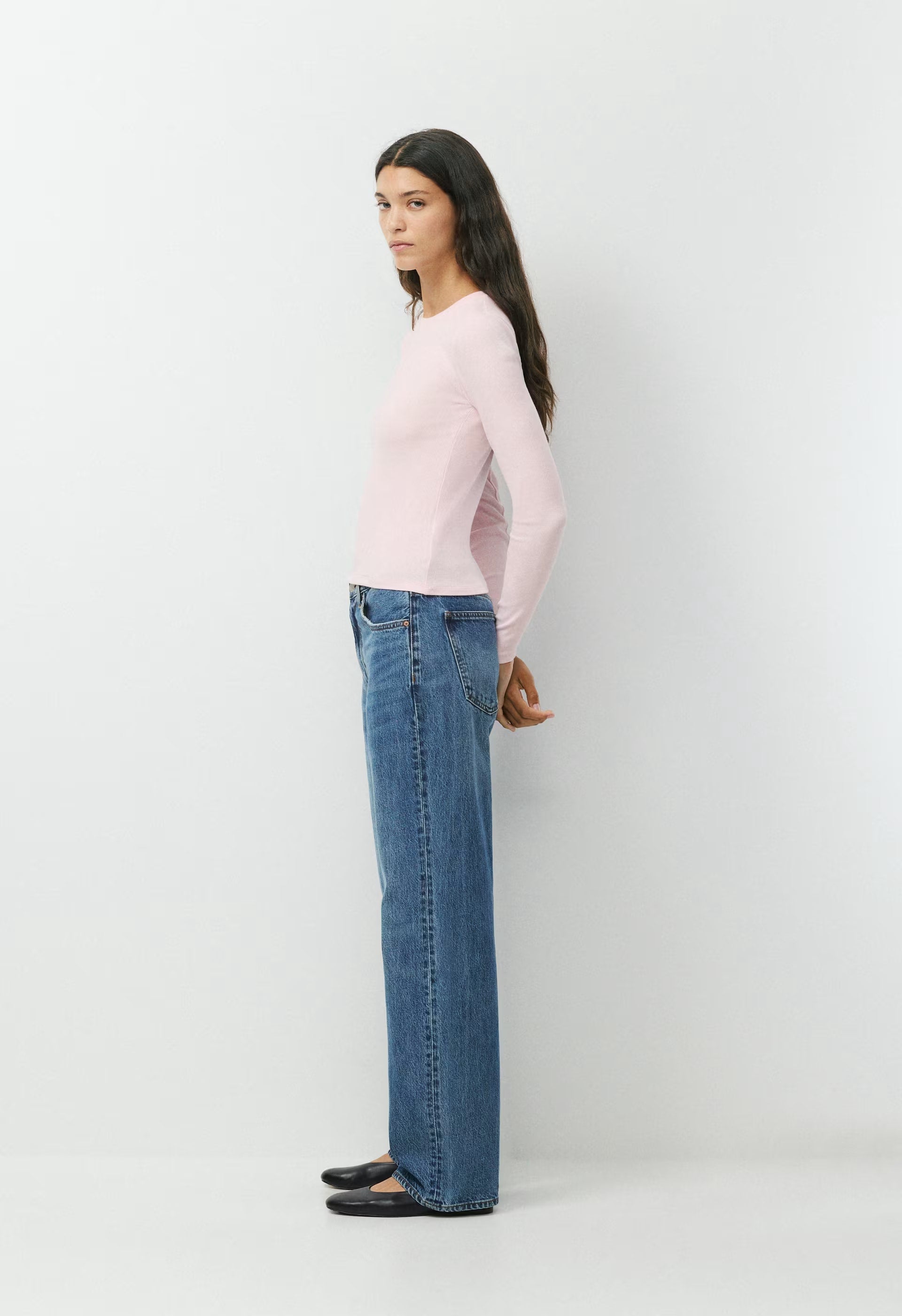 HomeStretch™ Rib Solo Longsleeve - MAGNOLIA