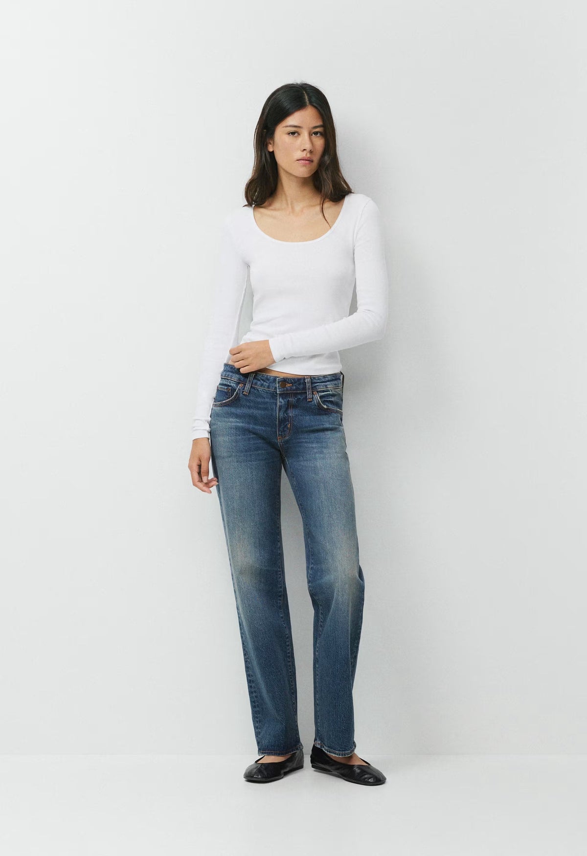 HomeStretch™ Rib Equalizer Longsleeve - WHITE