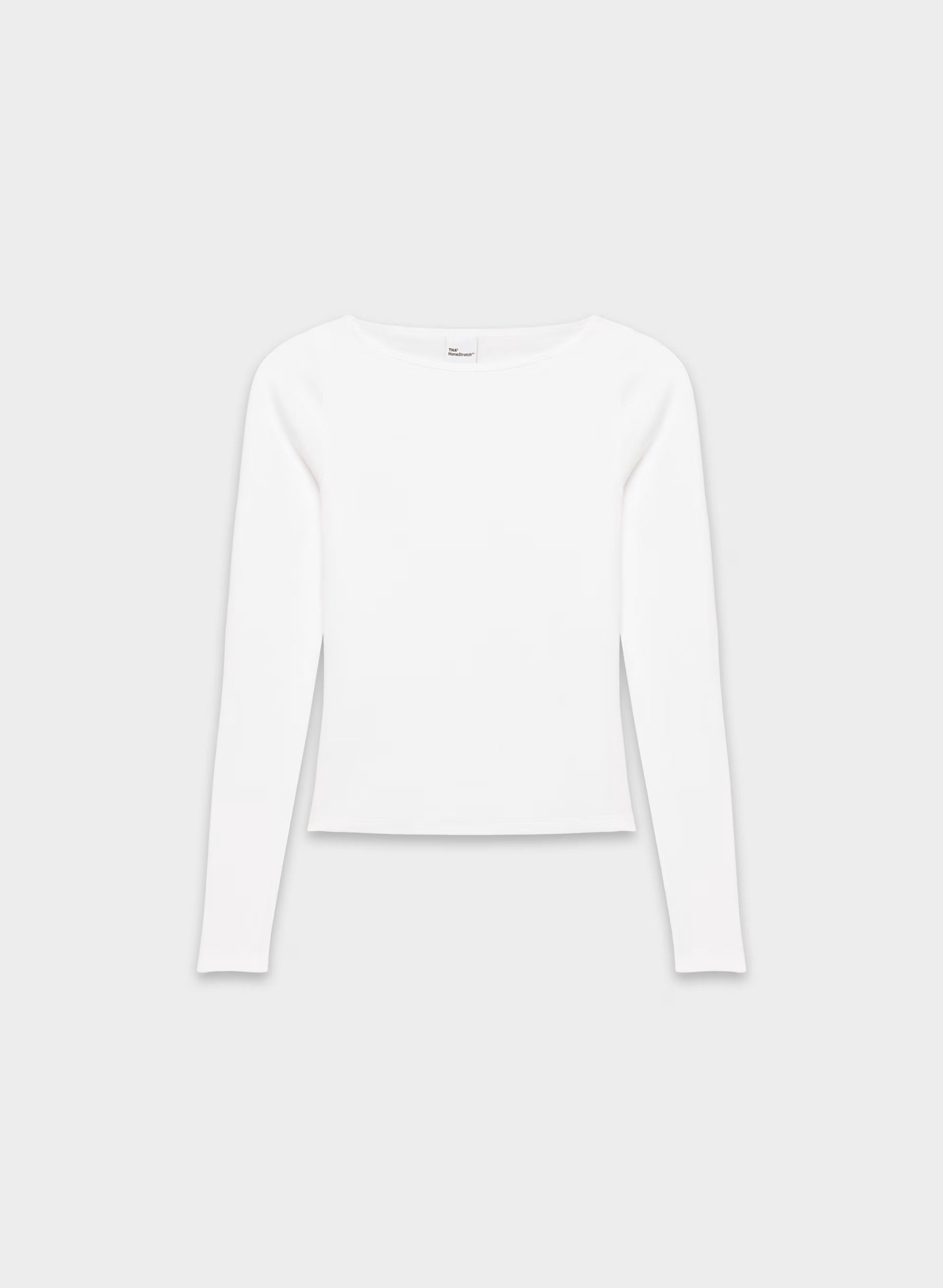 HomeStretch™ Rib Airwave Longsleeve - WHITE