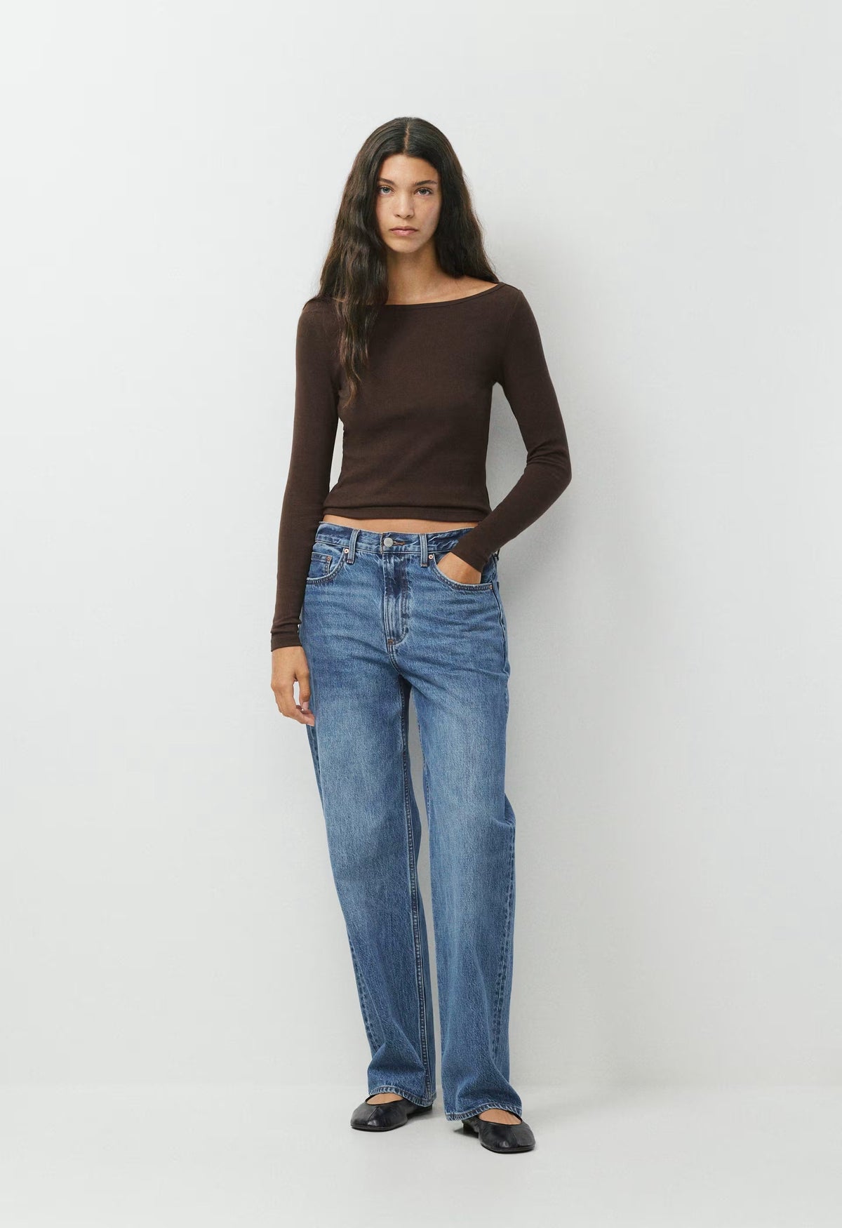 HomeStretch™ Rib Airwave Longsleeve - RICH MOCHA BROWN