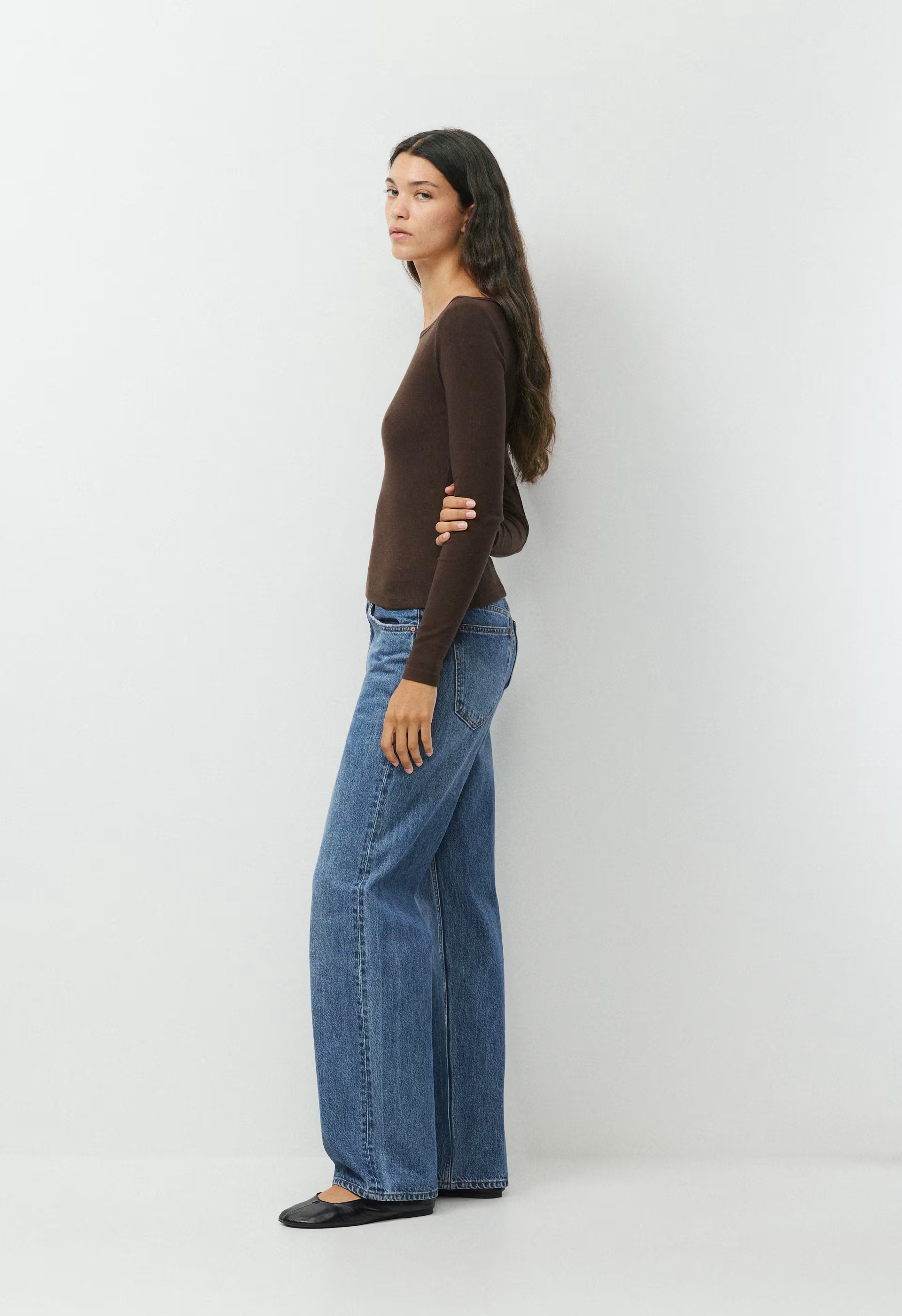 HomeStretch™ Rib Airwave Longsleeve - RICH MOCHA BROWN