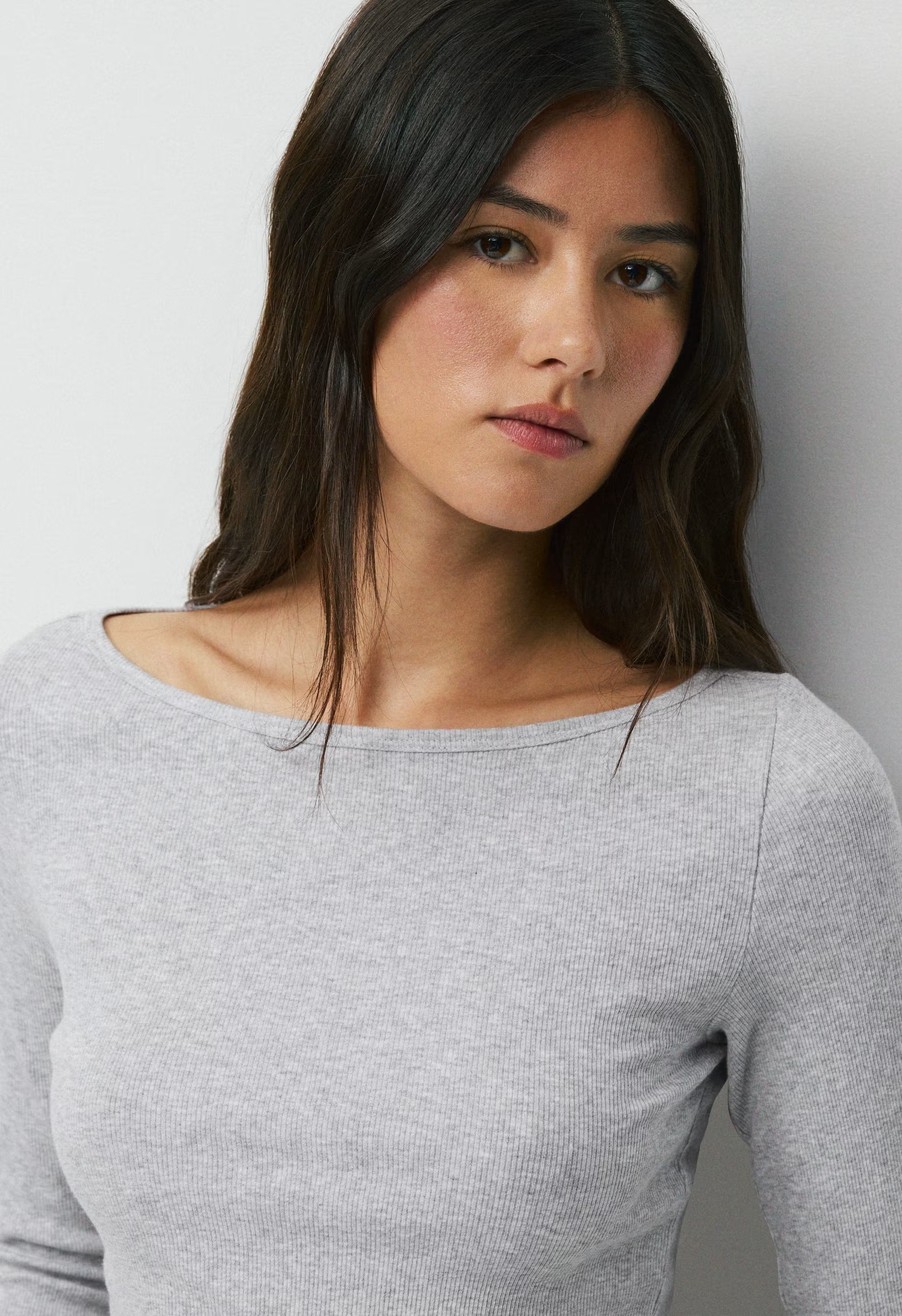 HomeStretch™ Rib Airwave Longsleeve - HEATHER CHROME