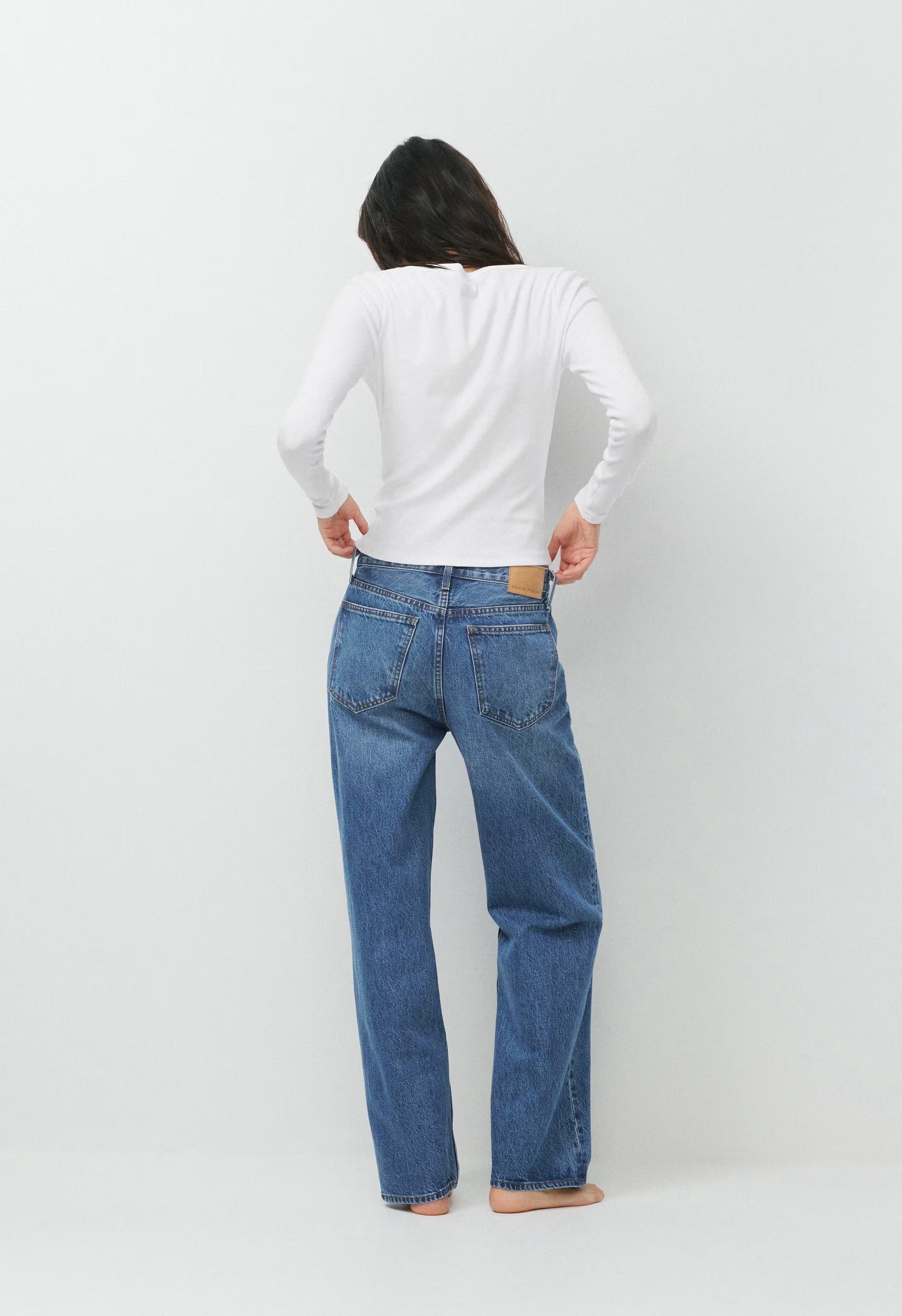HomeStretch™ Rib Acoustic Henley - WHITE