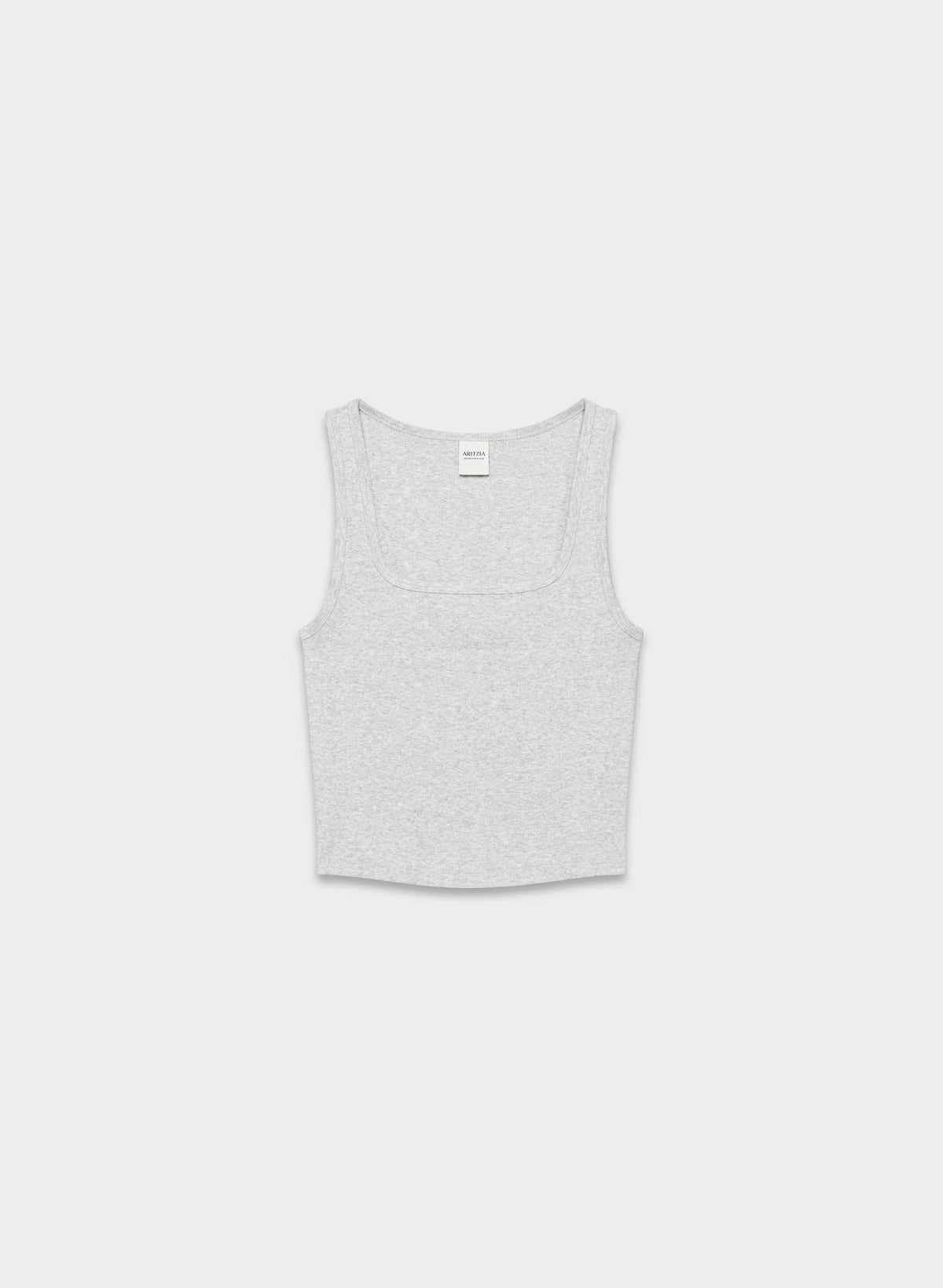 HomeStretch™ Rib Frequency Waist Tank - HEATHER CHROME