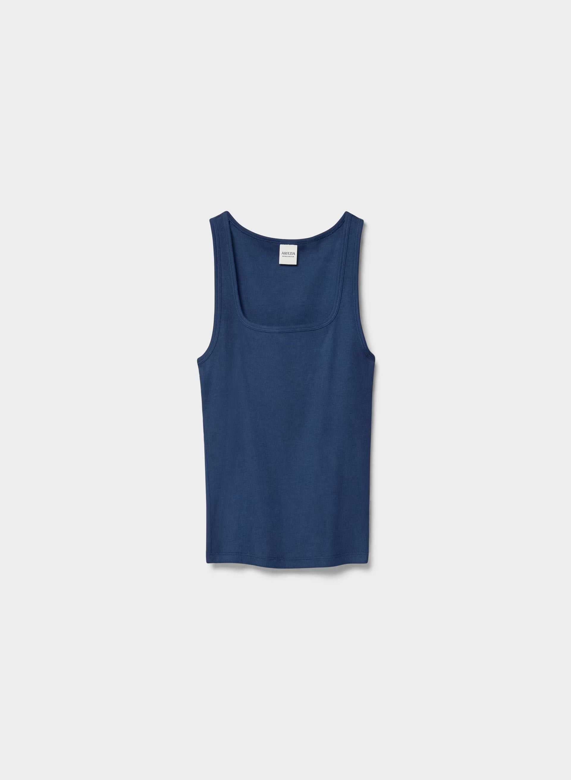 HomeStretch™ Rib Frequency Tank - BYRON BLUE