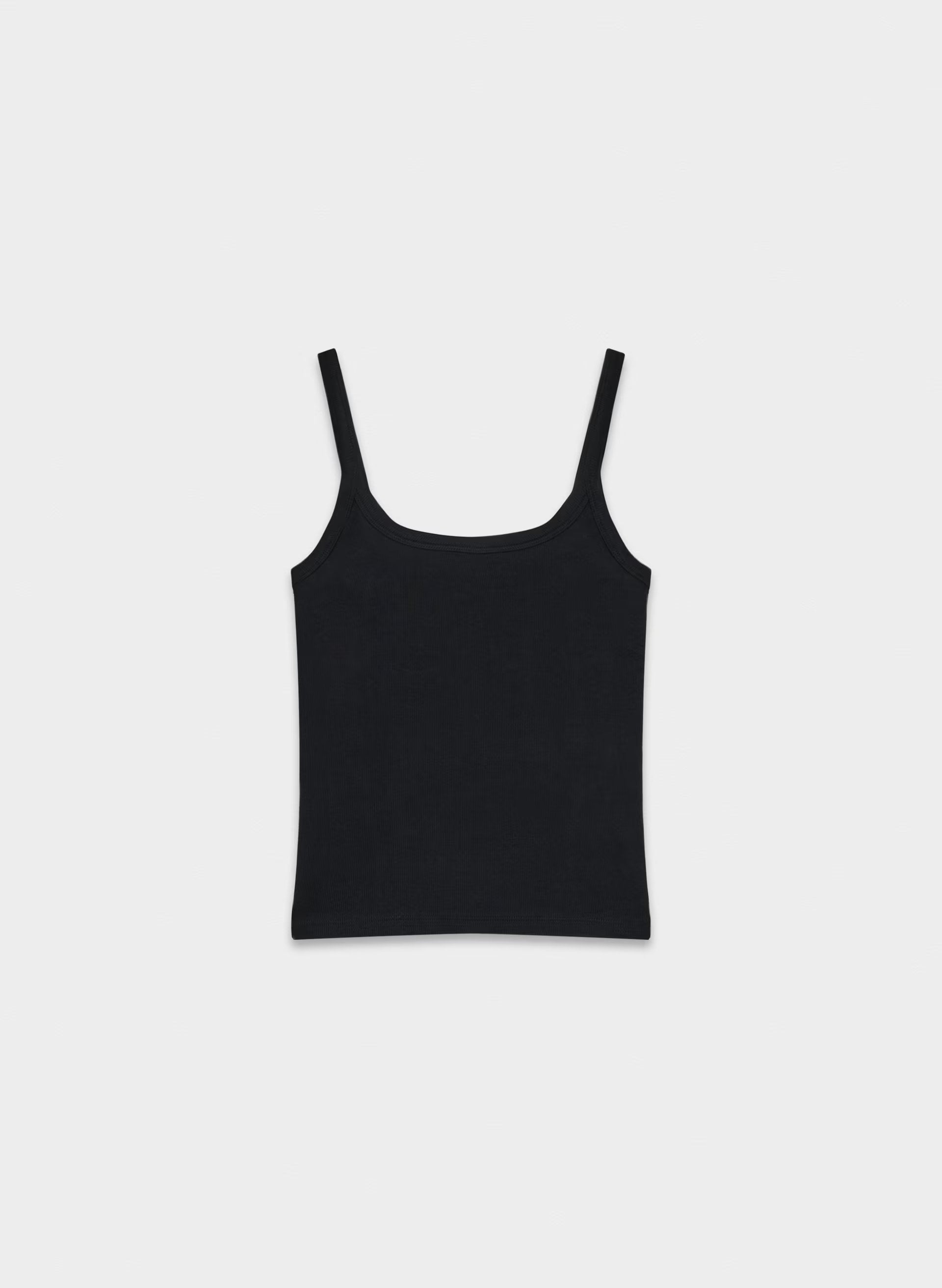 HomeStretch™ Rib Spectrum Cami Tank - BLACK