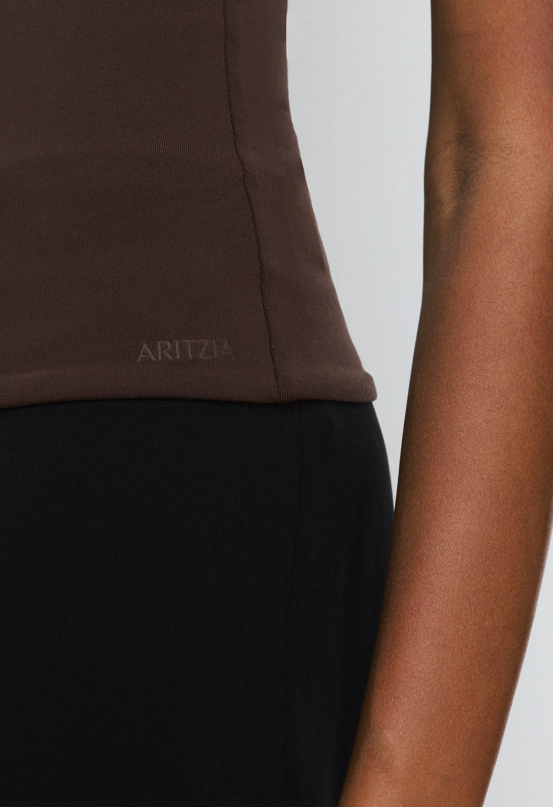 Original Contour Optimum Halter Top - RICH MOCHA BROWN