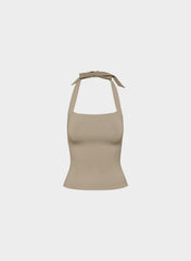 Original Contour Optimum Halter Top - NOMAD TAUPE