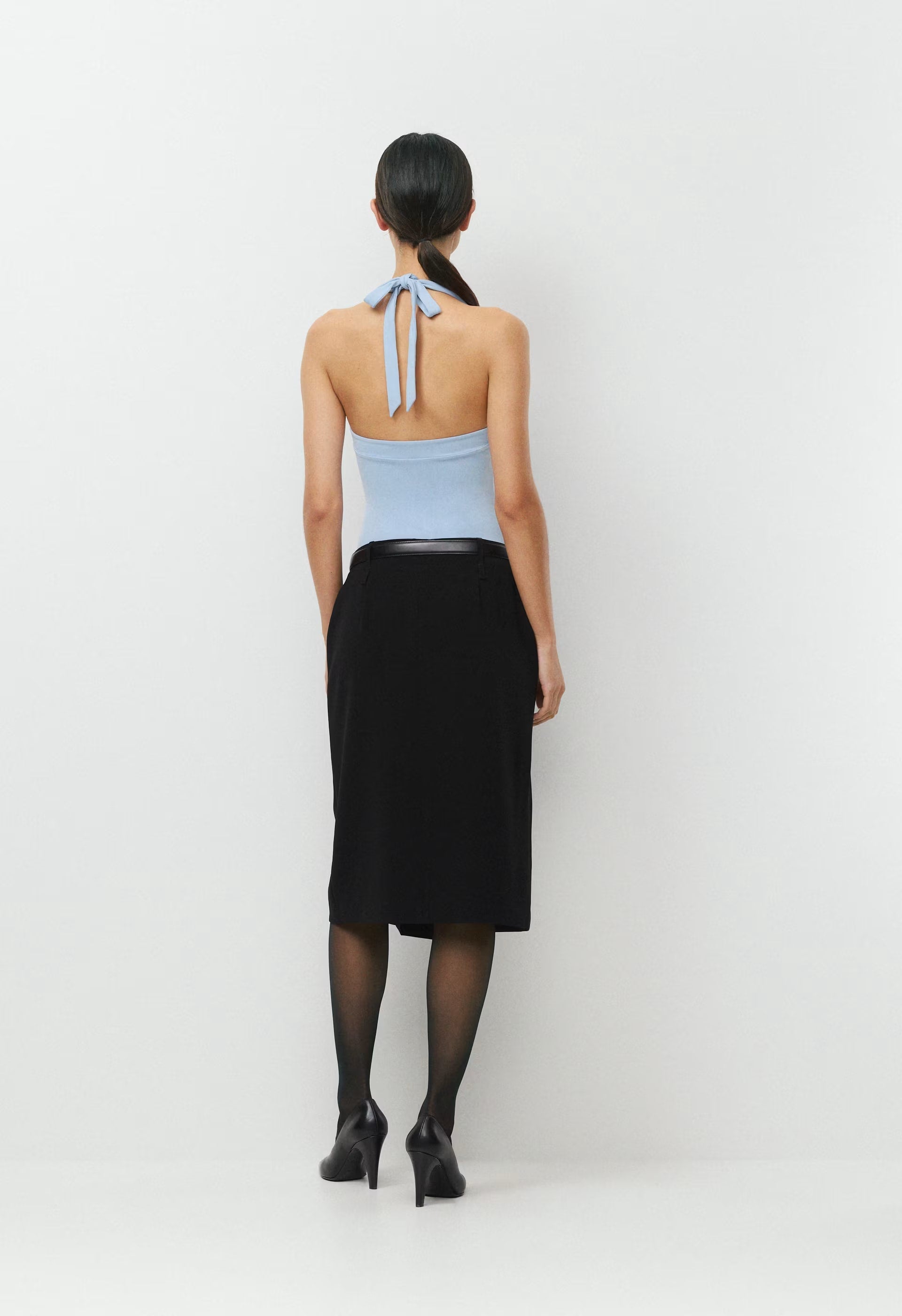 Original Contour Optimum Halter Top - RIPPLE BLUE