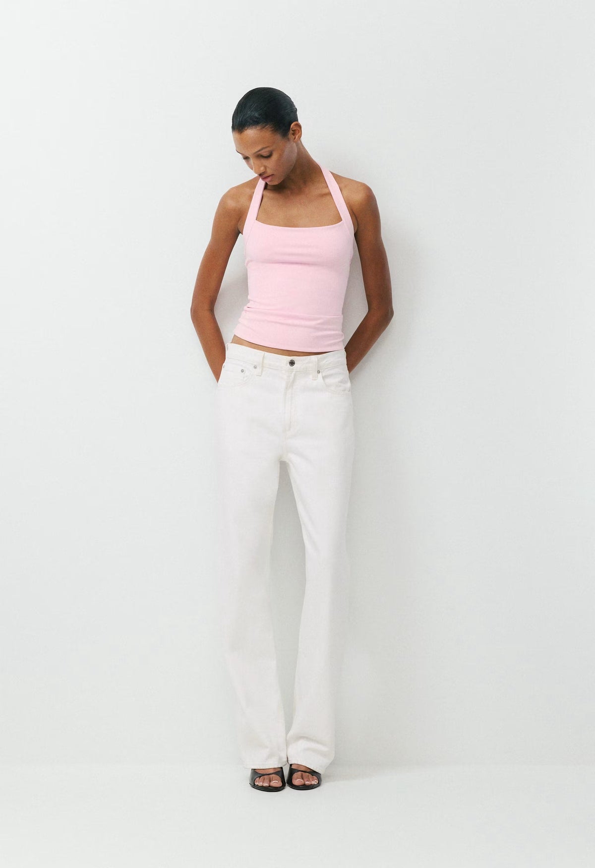Original Contour Optimum Halter Top - MILKSHAKE PINK