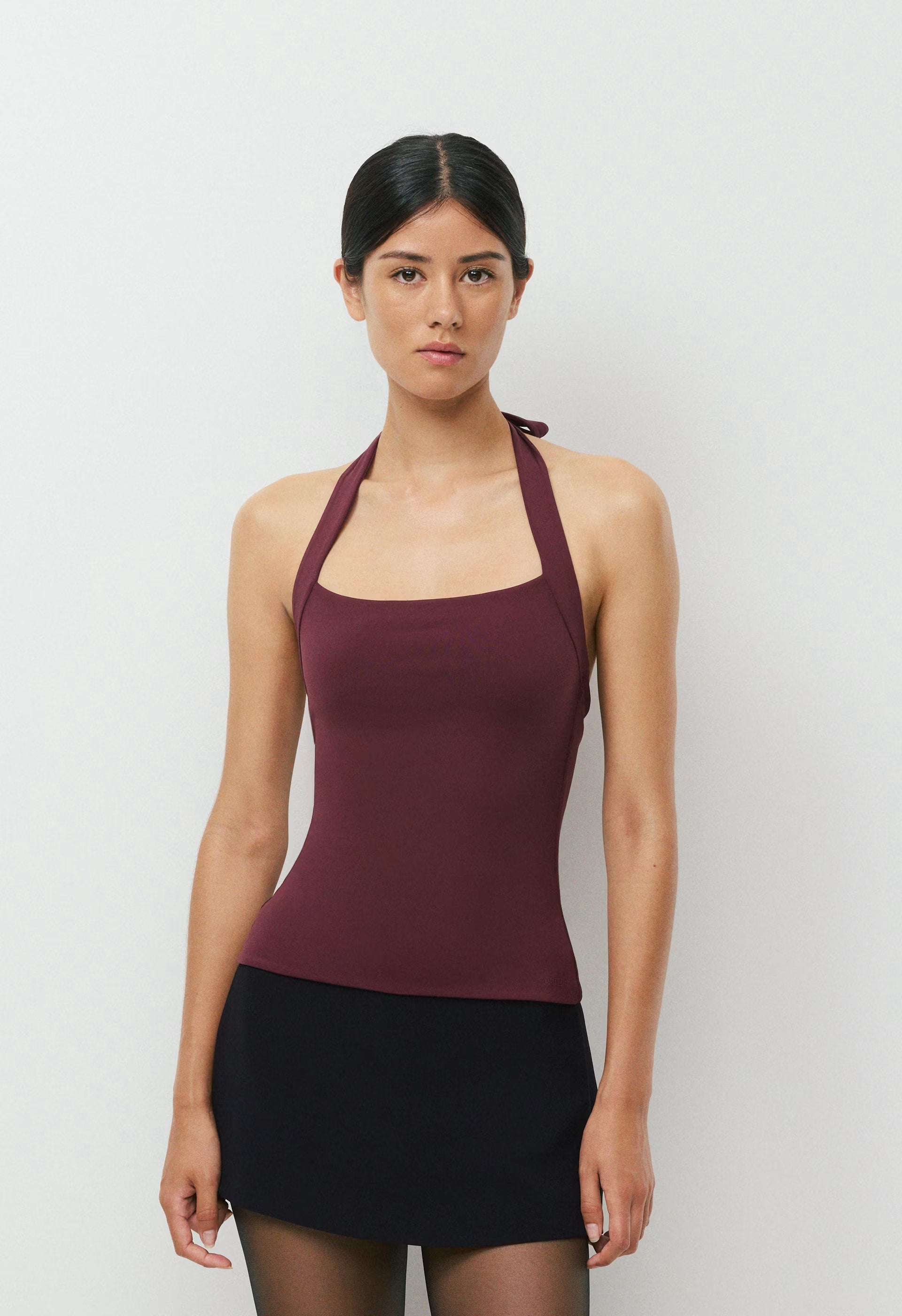 Original Contour Optimum Halter Top - GALA PLUM