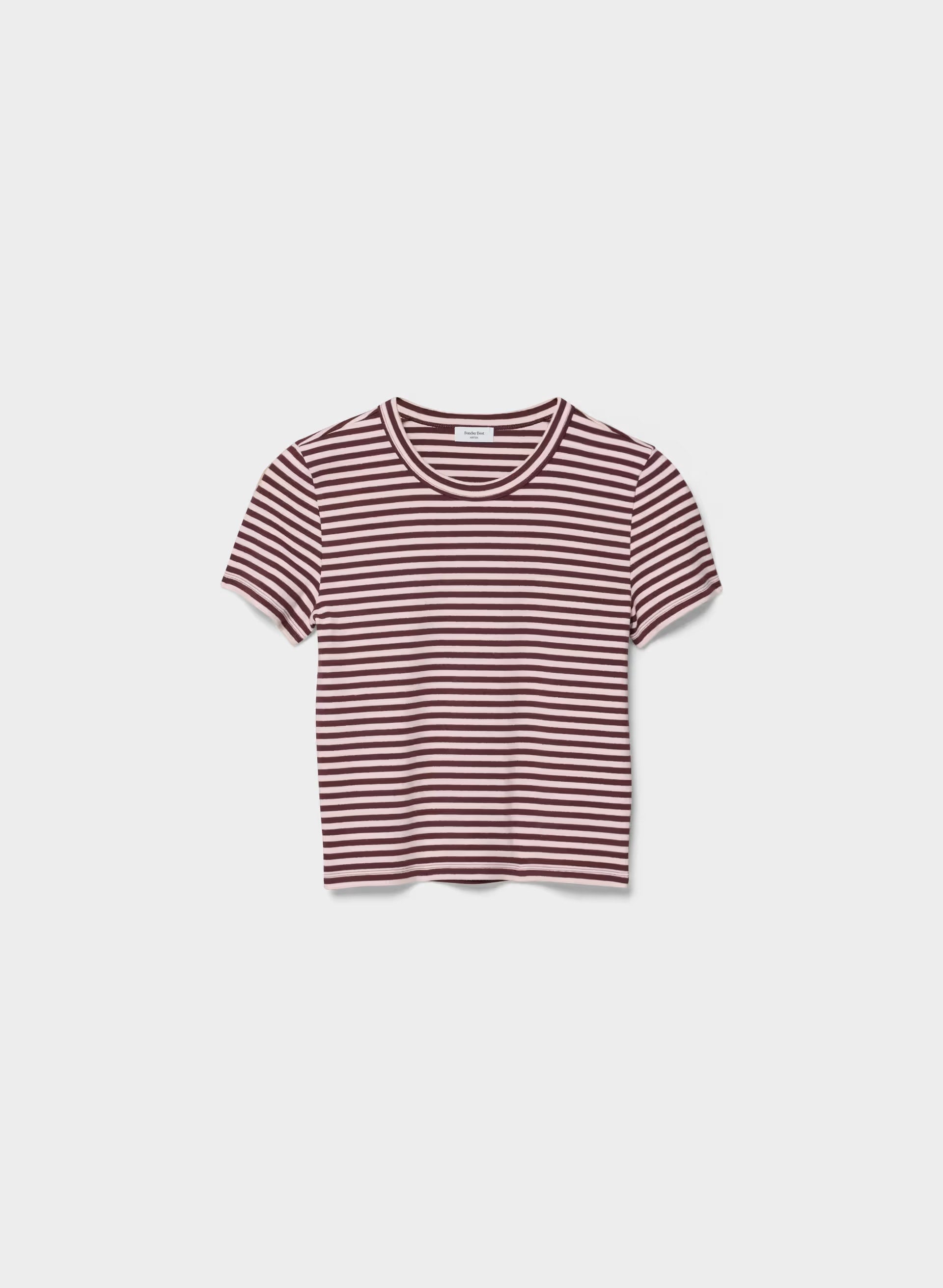 Little Ripple T-Shirt - MAGNOLIA/GALA PLUM