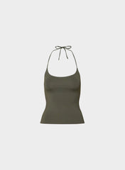 Original Contour Grace Halter Top - FLINT GREEN