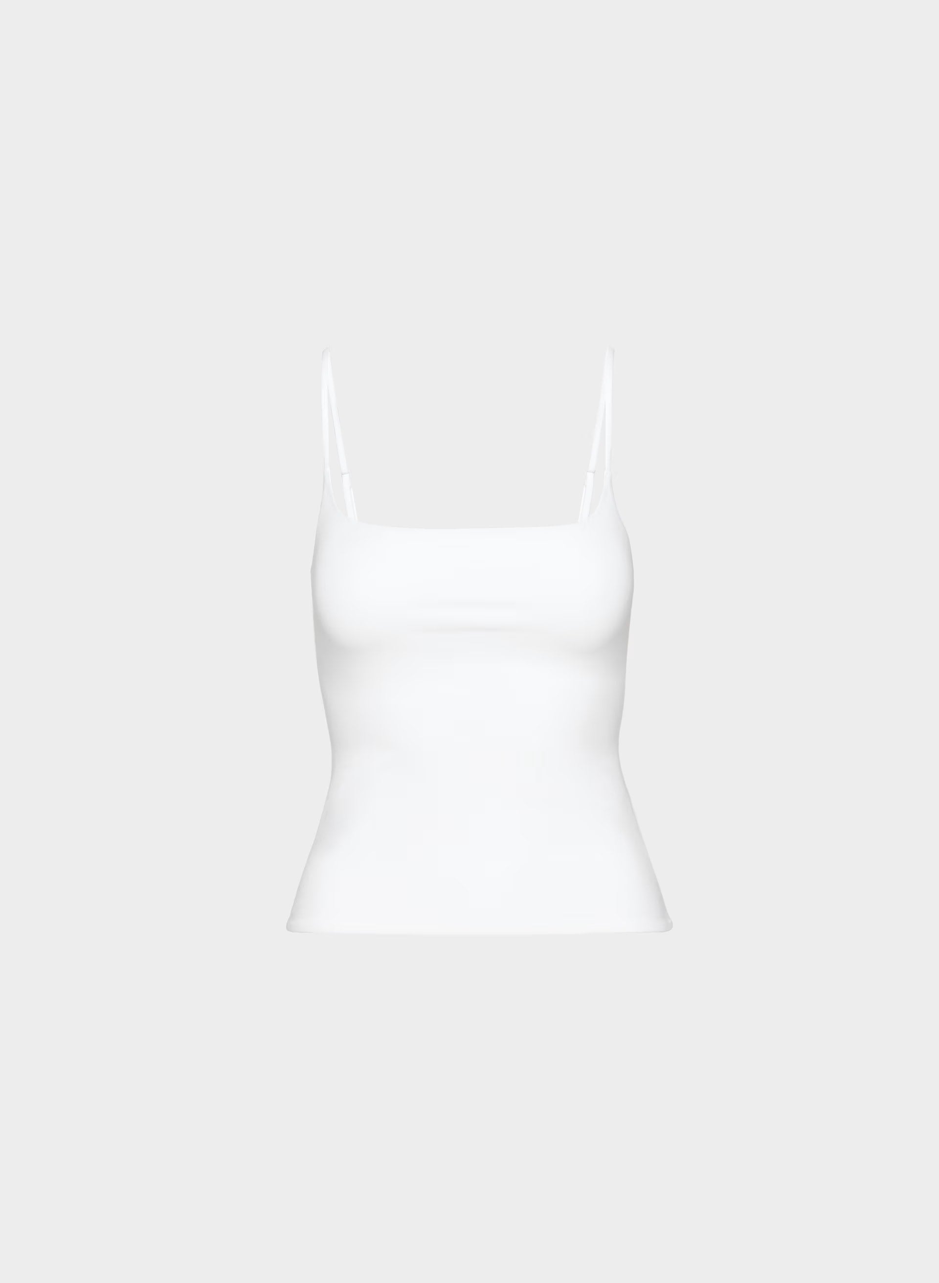 Casual Contour Presence Cami Tank - WHITE