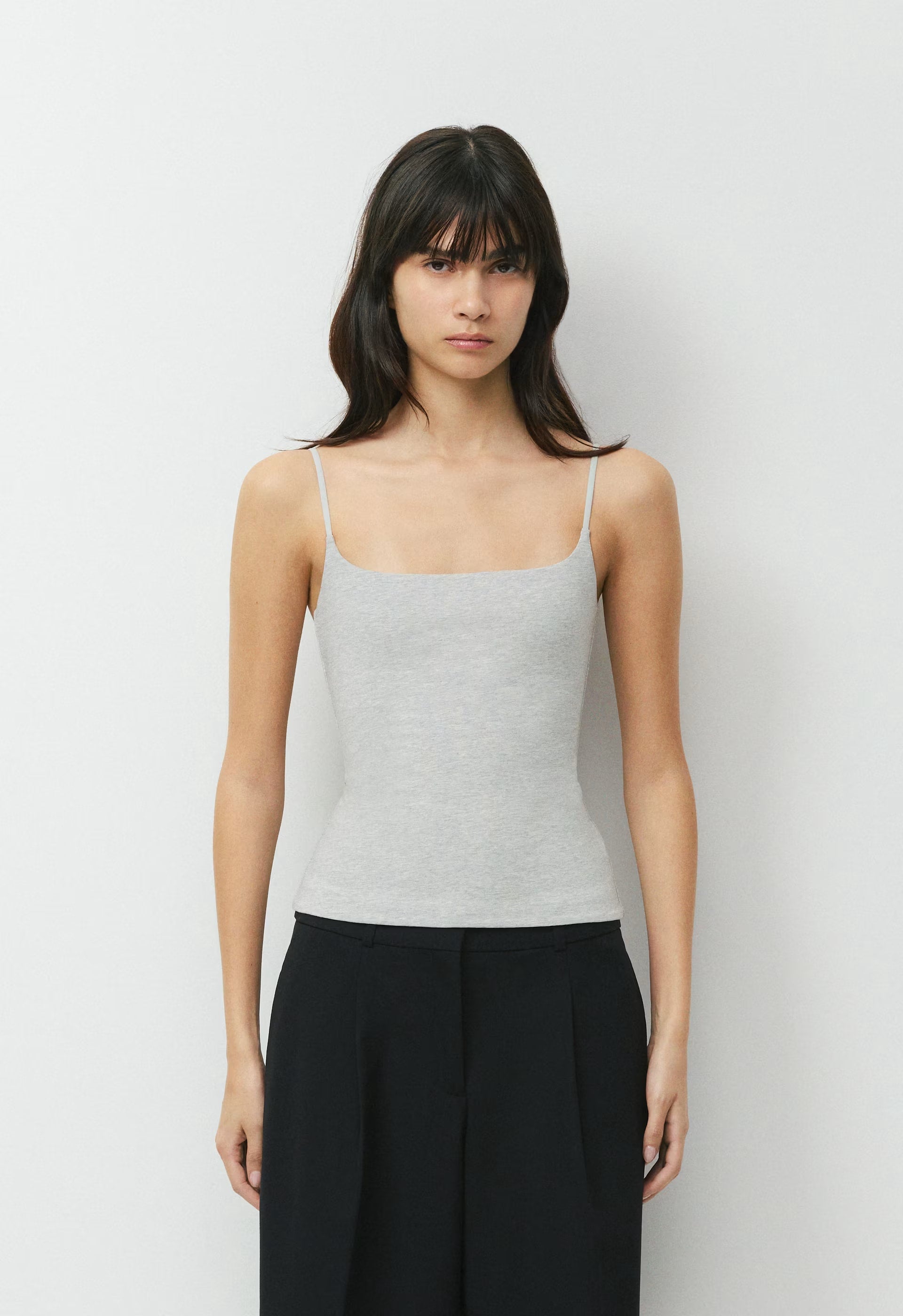Casual Contour Presence Cami Tank - HEATHER CHROME