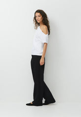 InterLock Cotton Script Top - WHITE