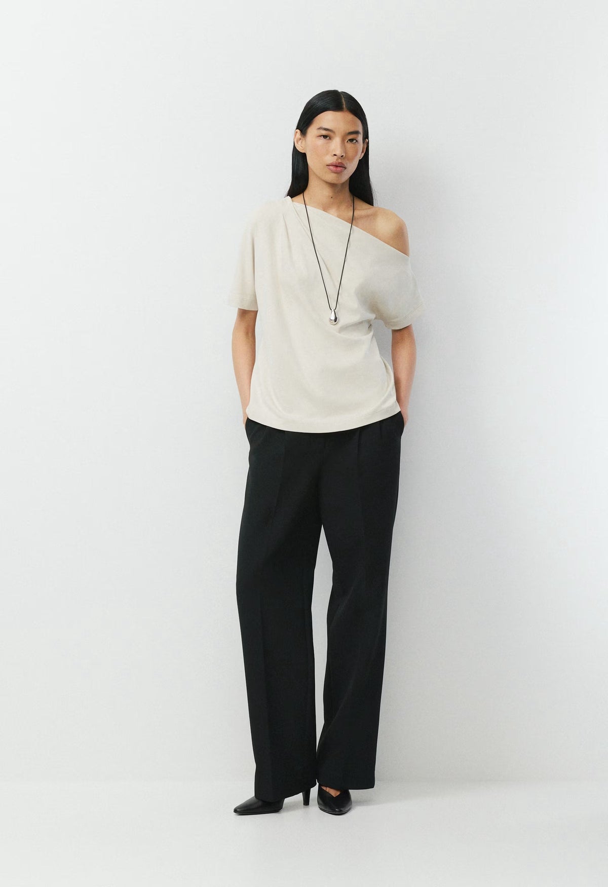 InterLock Cotton Script Top - MATTE PEARL