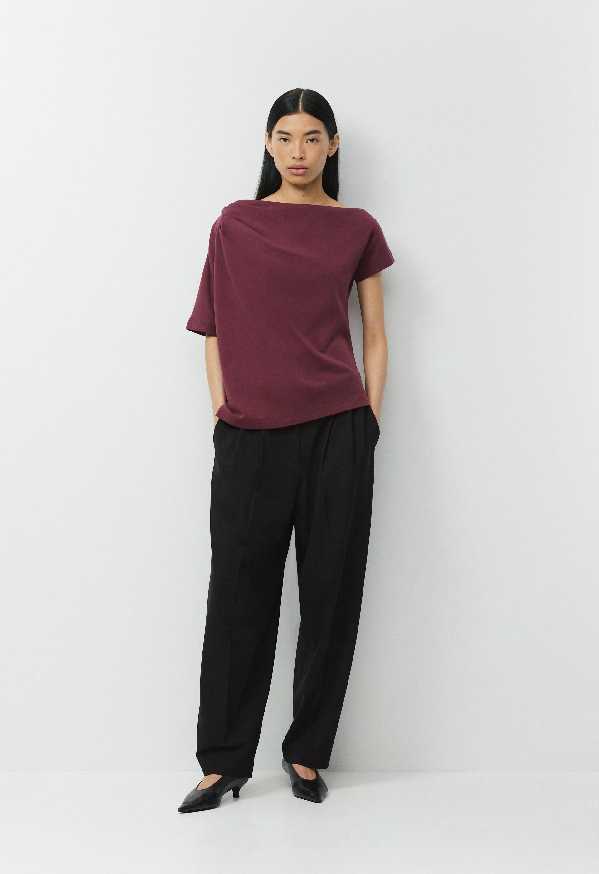 InterLock Cotton Script Top - PANORAMA BLUE