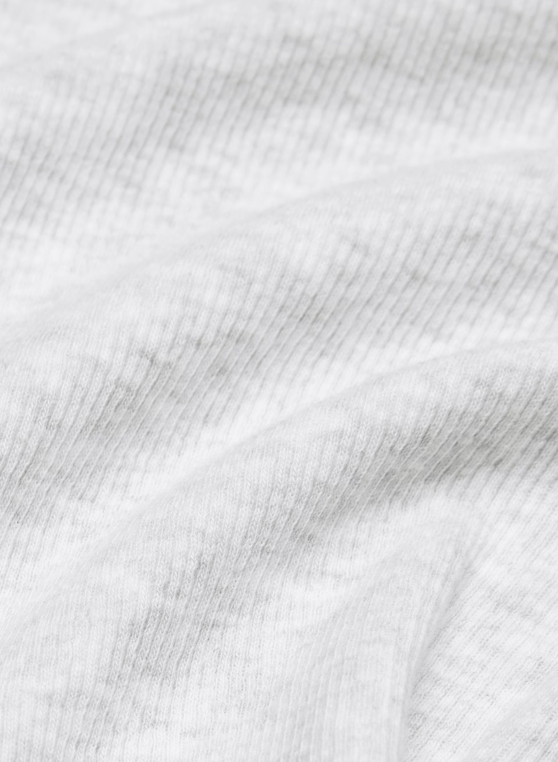 HomeStretch™ Rib Syncopation Longsleeve - HEATHER CLOUD WHITE
